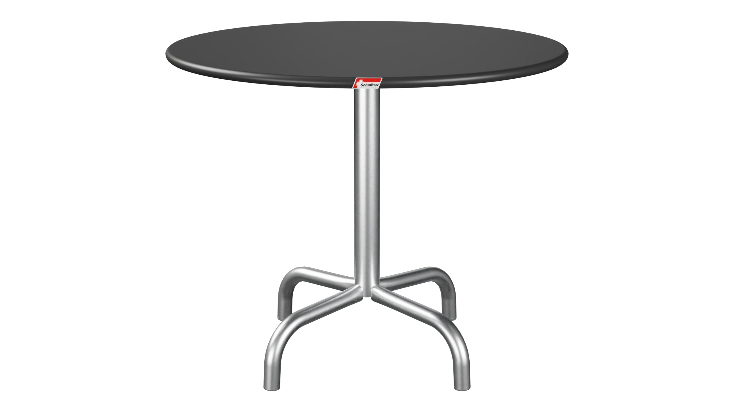 Rigi Metall-Beistelltisch Outdoor ø60 / 50 in Anthrazit präsentiert im Onlineshop von KAQTU Design AG. Beistelltisch Outdoor ist von Schaffner