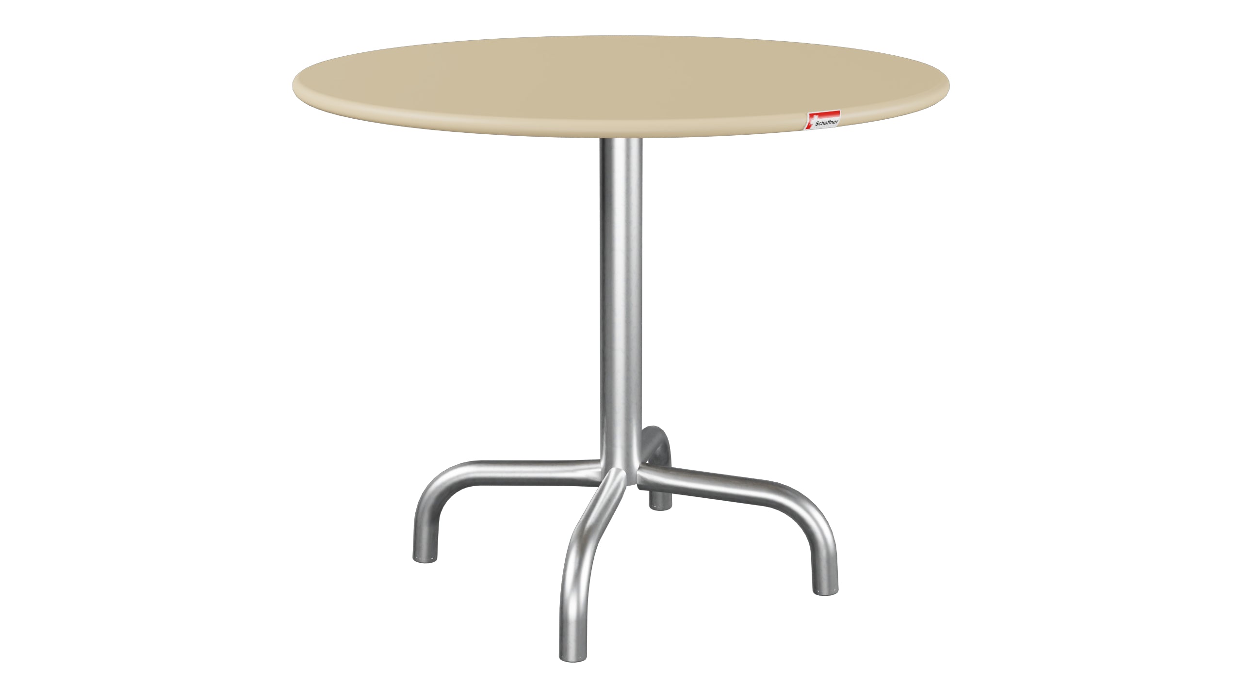 Rigi Metall-Beistelltisch Outdoor ø60 / 50 in Pastellbraun präsentiert im Onlineshop von KAQTU Design AG. Beistelltisch Outdoor ist von Schaffner