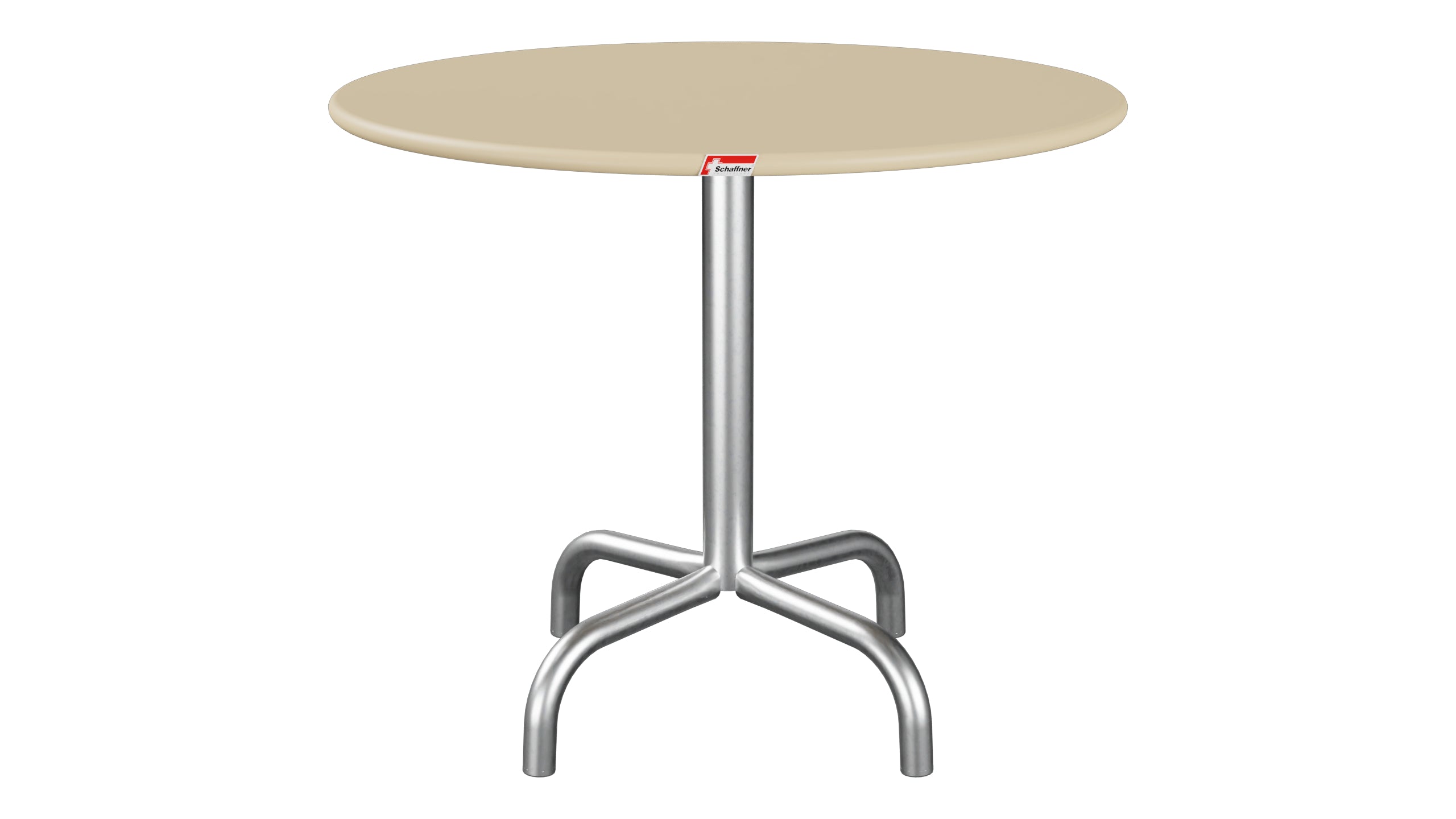 Rigi Metall-Beistelltisch Outdoor ø60 / 50 in Pastellbraun präsentiert im Onlineshop von KAQTU Design AG. Beistelltisch Outdoor ist von Schaffner