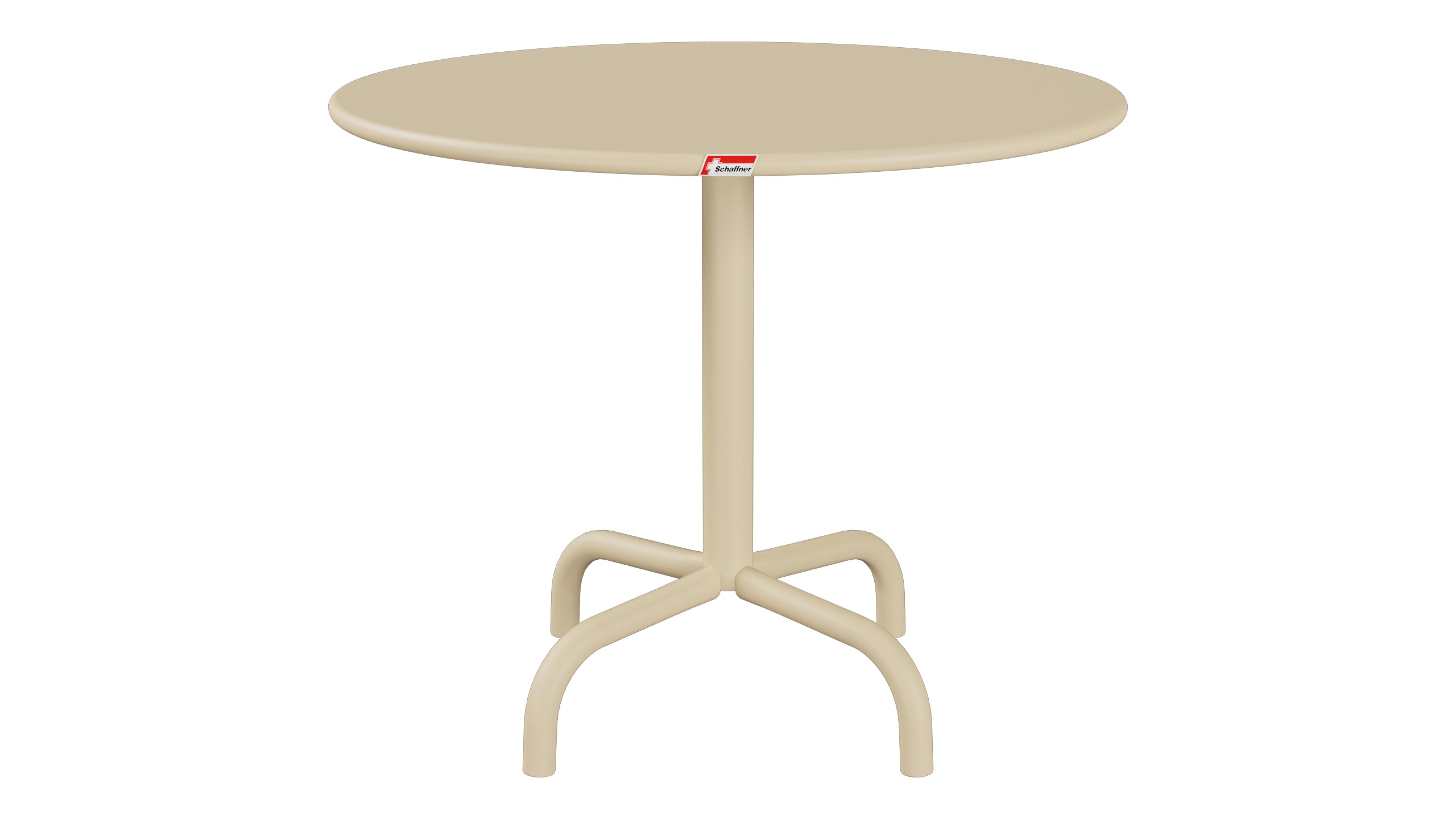 Rigi Metall-Beistelltisch Outdoor ø60 / 50 in Pastellbraun präsentiert im Onlineshop von KAQTU Design AG. Beistelltisch Outdoor ist von Schaffner