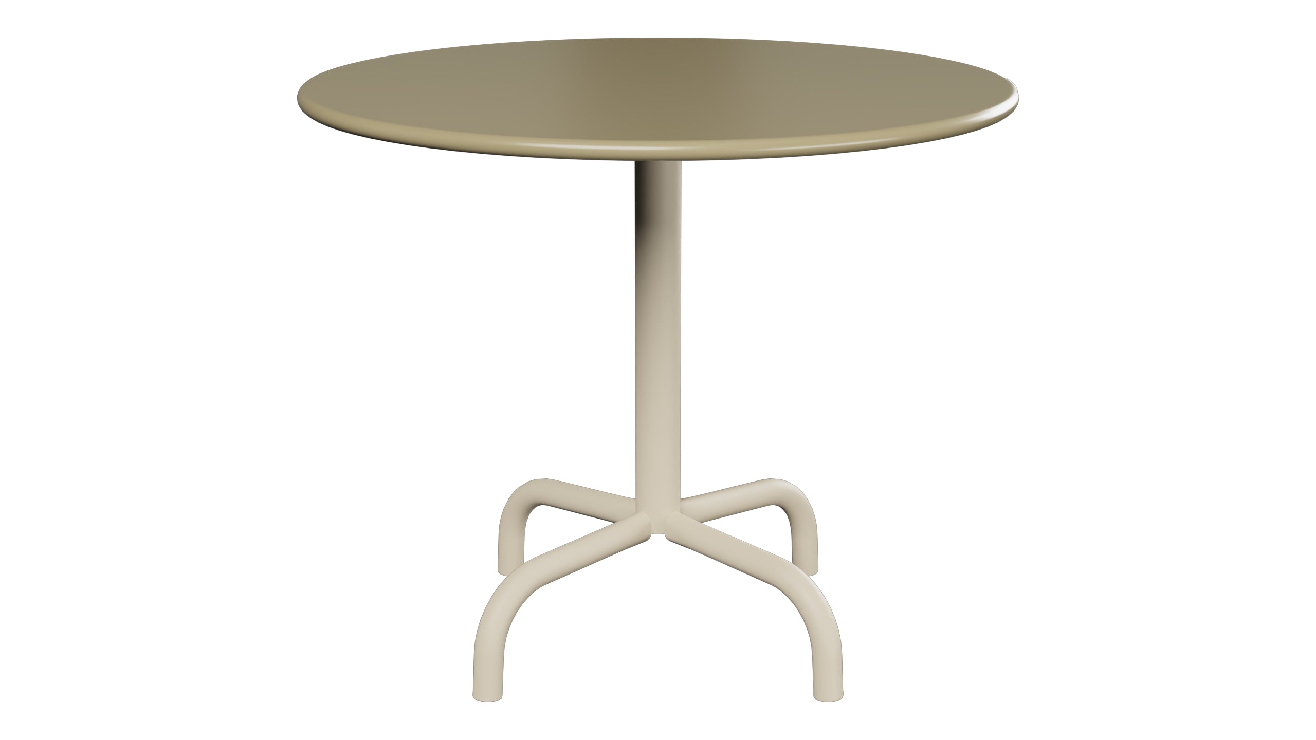 Rigi Metall-Beistelltisch Outdoor ø60 / 50 in Champagner präsentiert im Onlineshop von KAQTU Design AG. Beistelltisch Outdoor ist von Schaffner