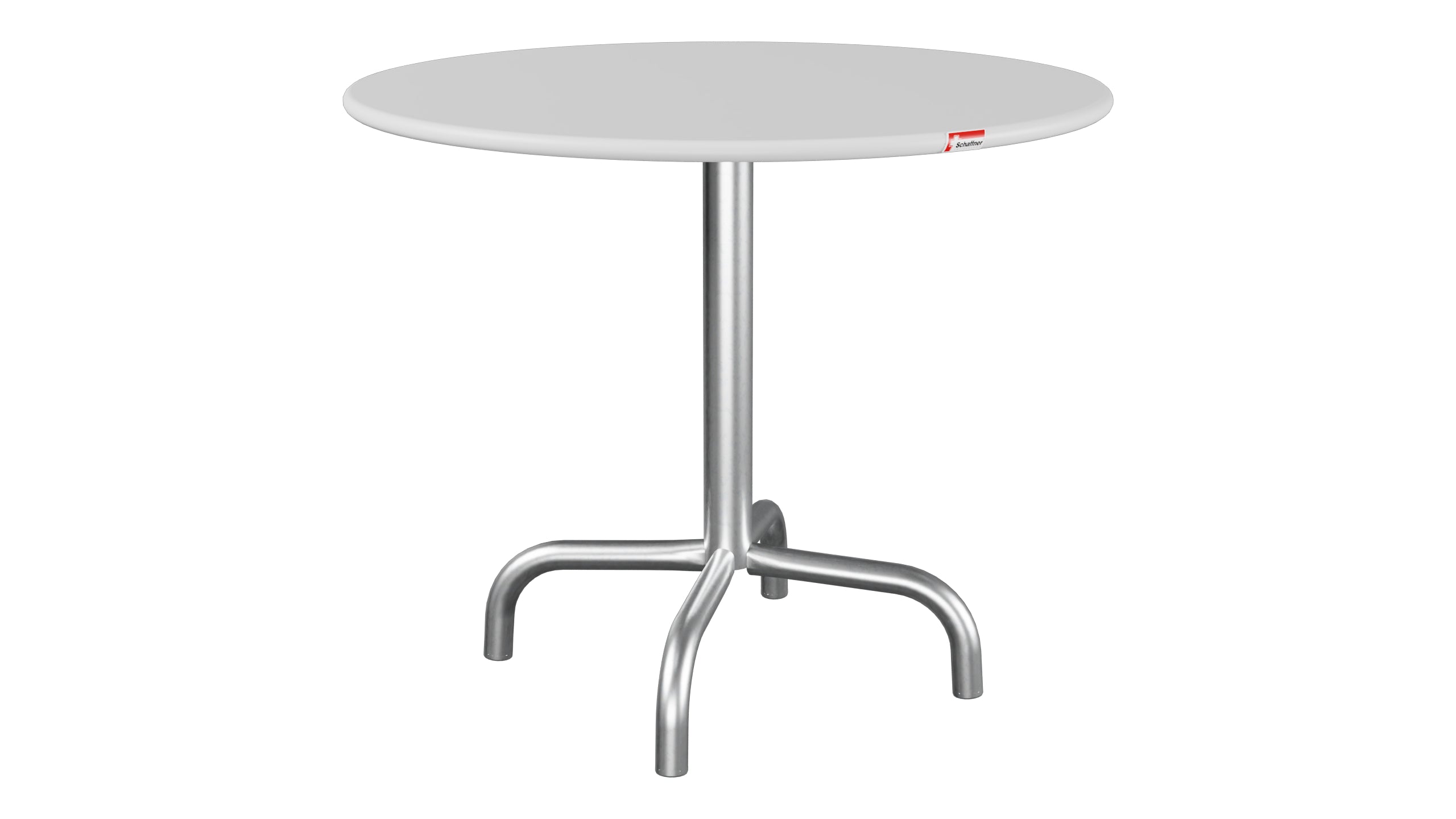 Rigi Metall-Beistelltisch Outdoor ø60 / 50 in Weiss präsentiert im Onlineshop von KAQTU Design AG. Beistelltisch Outdoor ist von Schaffner
