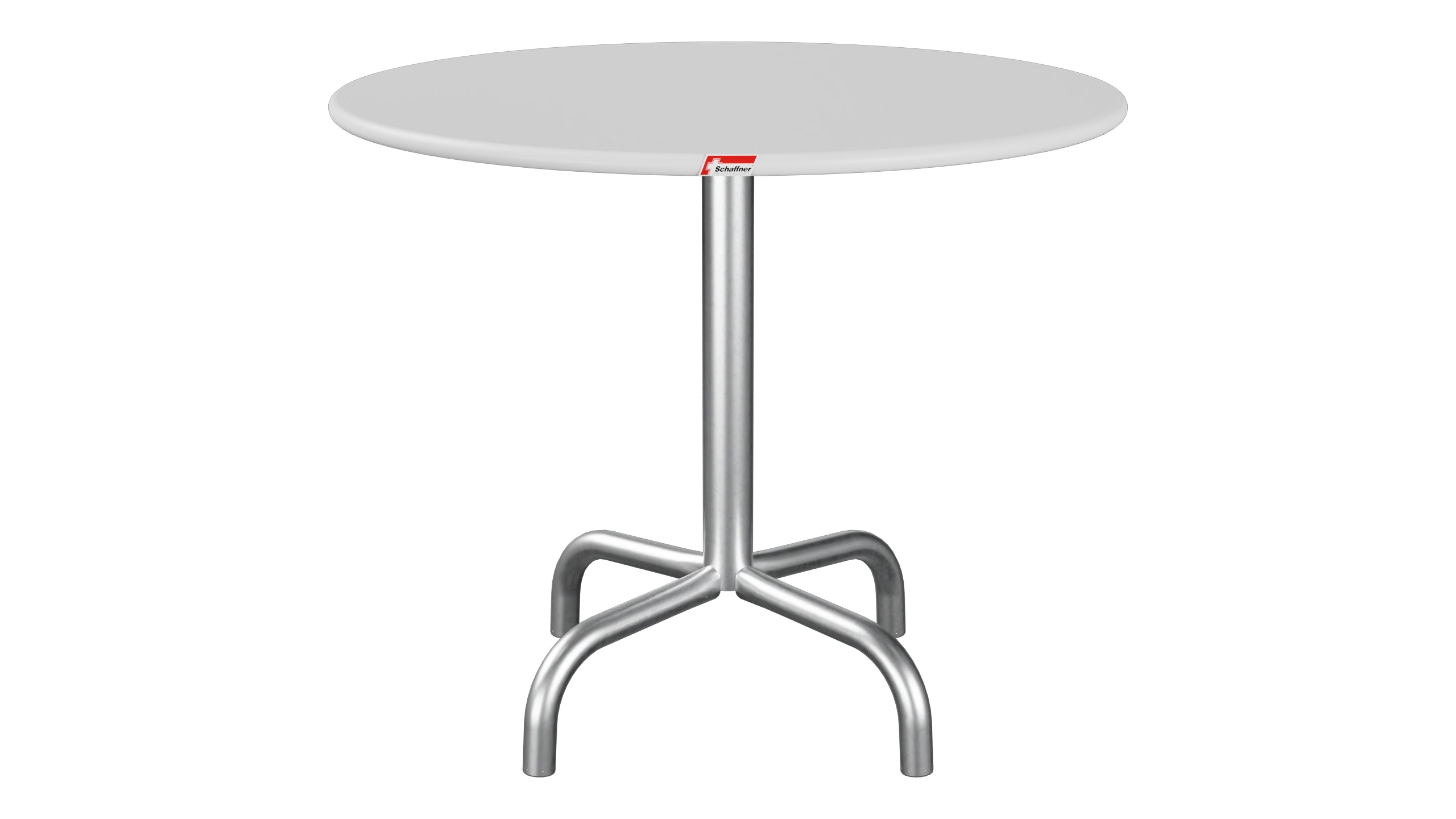Rigi Metall-Beistelltisch Outdoor ø60 / 50 in Weiss präsentiert im Onlineshop von KAQTU Design AG. Beistelltisch Outdoor ist von Schaffner