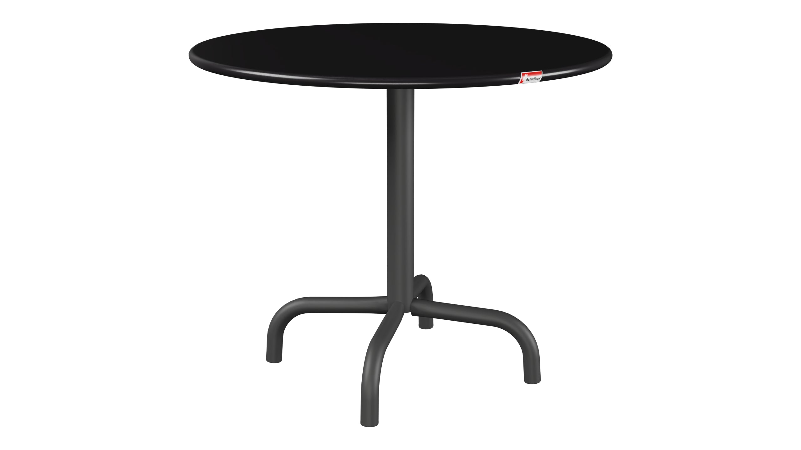 Rigi Metall-Beistelltisch Outdoor ø60 / 50 in Schwarz präsentiert im Onlineshop von KAQTU Design AG. Beistelltisch Outdoor ist von Schaffner