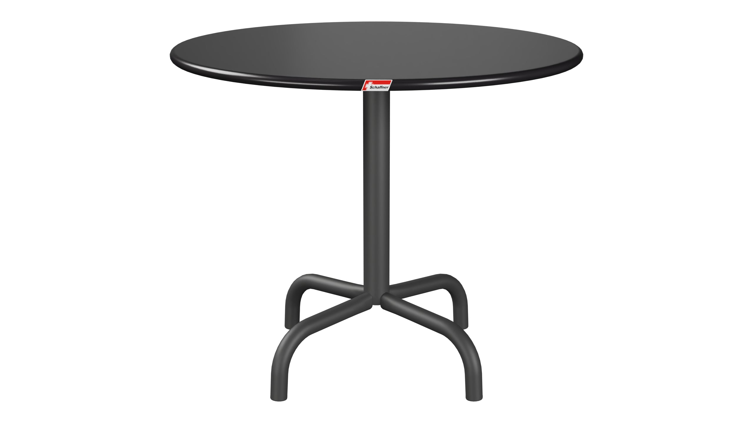 Rigi Metall-Beistelltisch Outdoor ø60 / 50 in Schwarz präsentiert im Onlineshop von KAQTU Design AG. Beistelltisch Outdoor ist von Schaffner