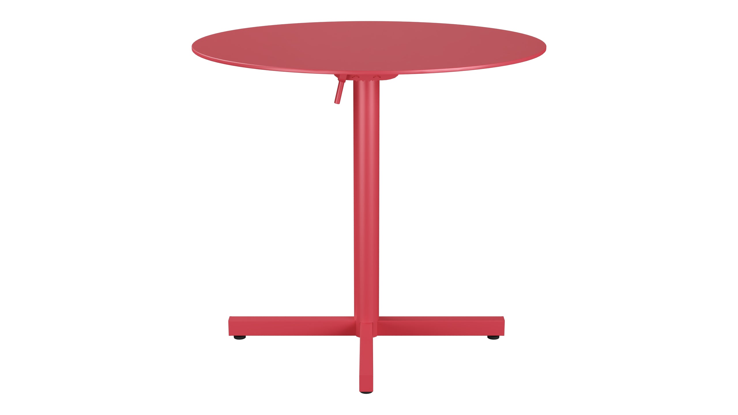 Luzern Glasfaser-Gartentisch Decor ø80 klappbar in Ahornrot präsentiert im Onlineshop von KAQTU Design AG. Gartentisch ist von Schaffner