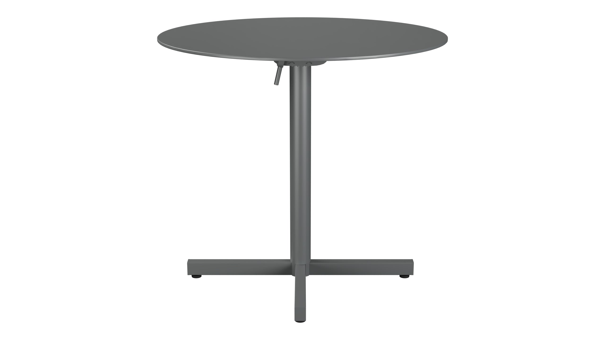 Luzern Glasfaser-Gartentisch Decor ø80 klappbar in Graphit präsentiert im Onlineshop von KAQTU Design AG. Gartentisch ist von Schaffner