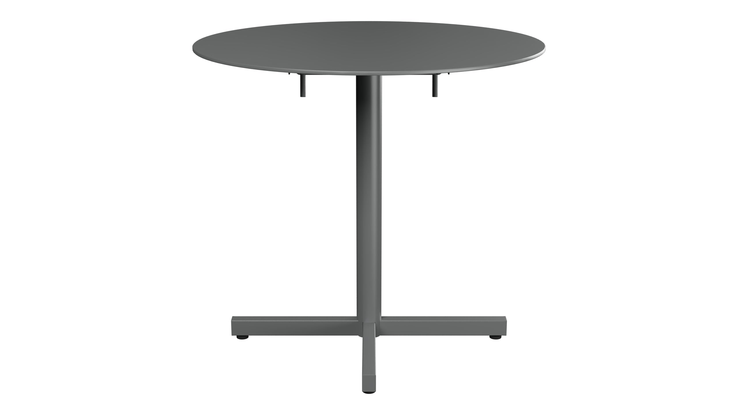 Luzern Glasfaser-Gartentisch Decor ø80 klappbar in Graphit präsentiert im Onlineshop von KAQTU Design AG. Gartentisch ist von Schaffner