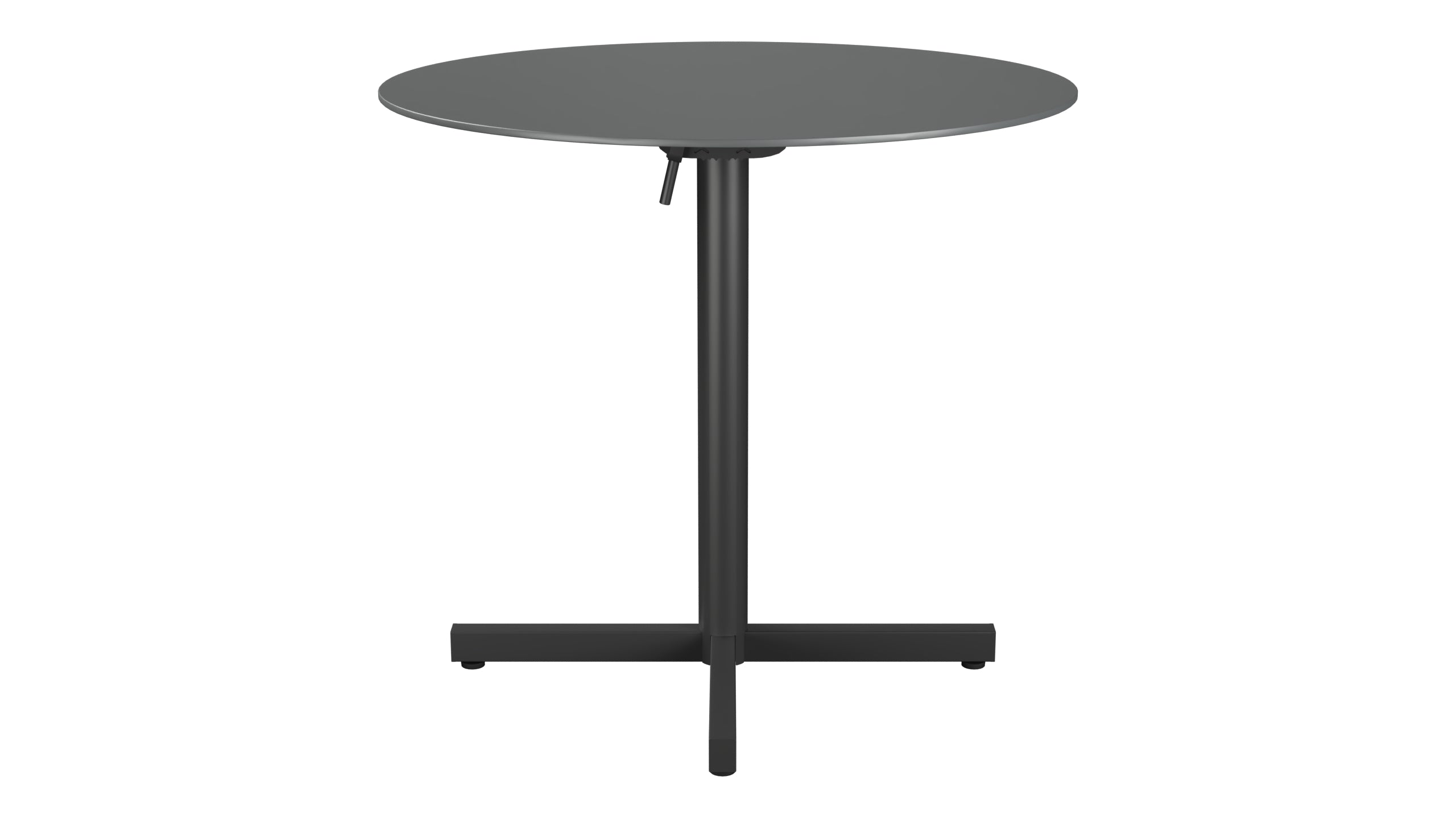 Luzern Glasfaser-Gartentisch Decor ø80 klappbar in Graphit präsentiert im Onlineshop von KAQTU Design AG. Gartentisch ist von Schaffner