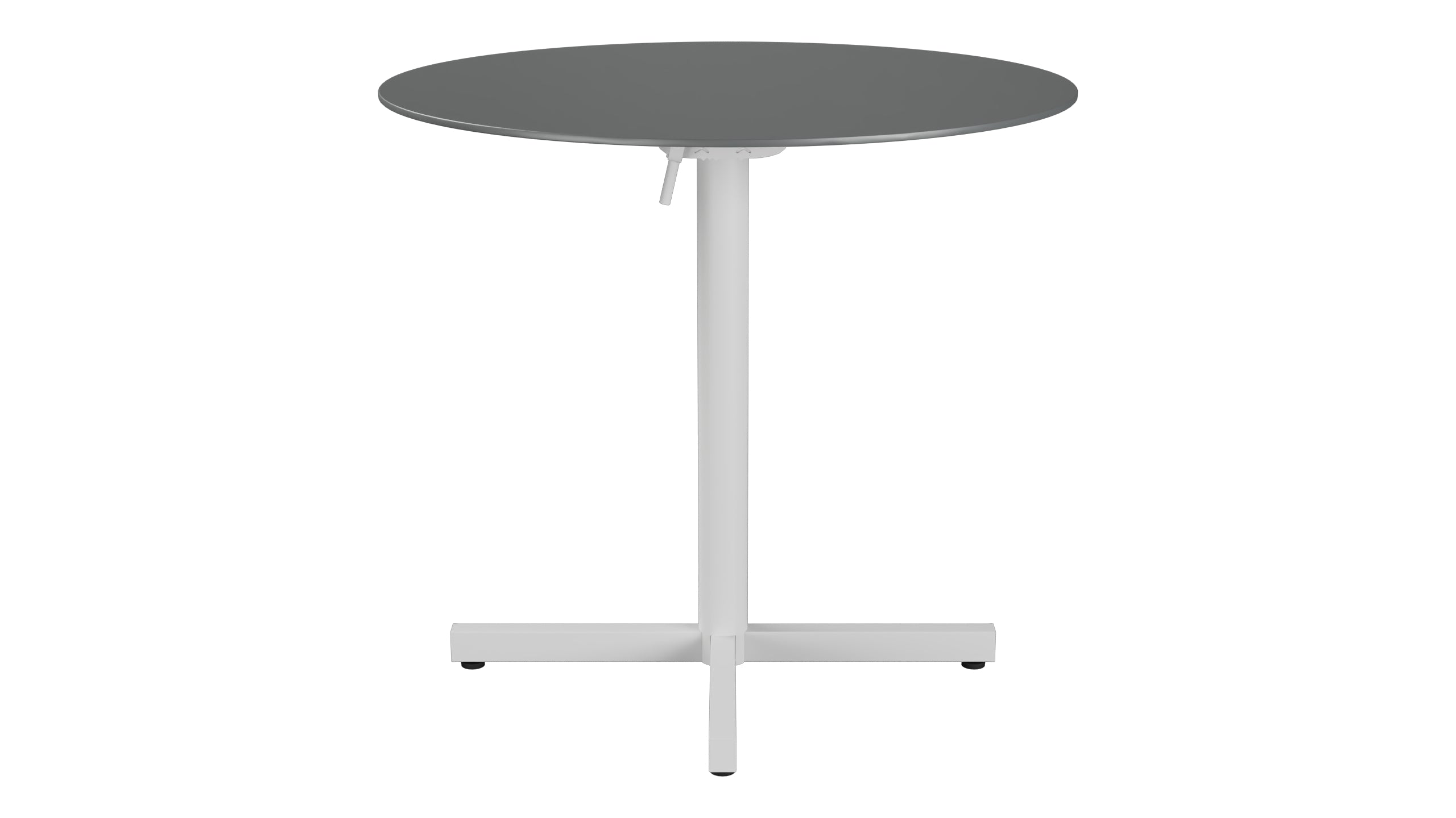 Luzern Glasfaser-Gartentisch Decor ø80 klappbar in Graphit präsentiert im Onlineshop von KAQTU Design AG. Gartentisch ist von Schaffner