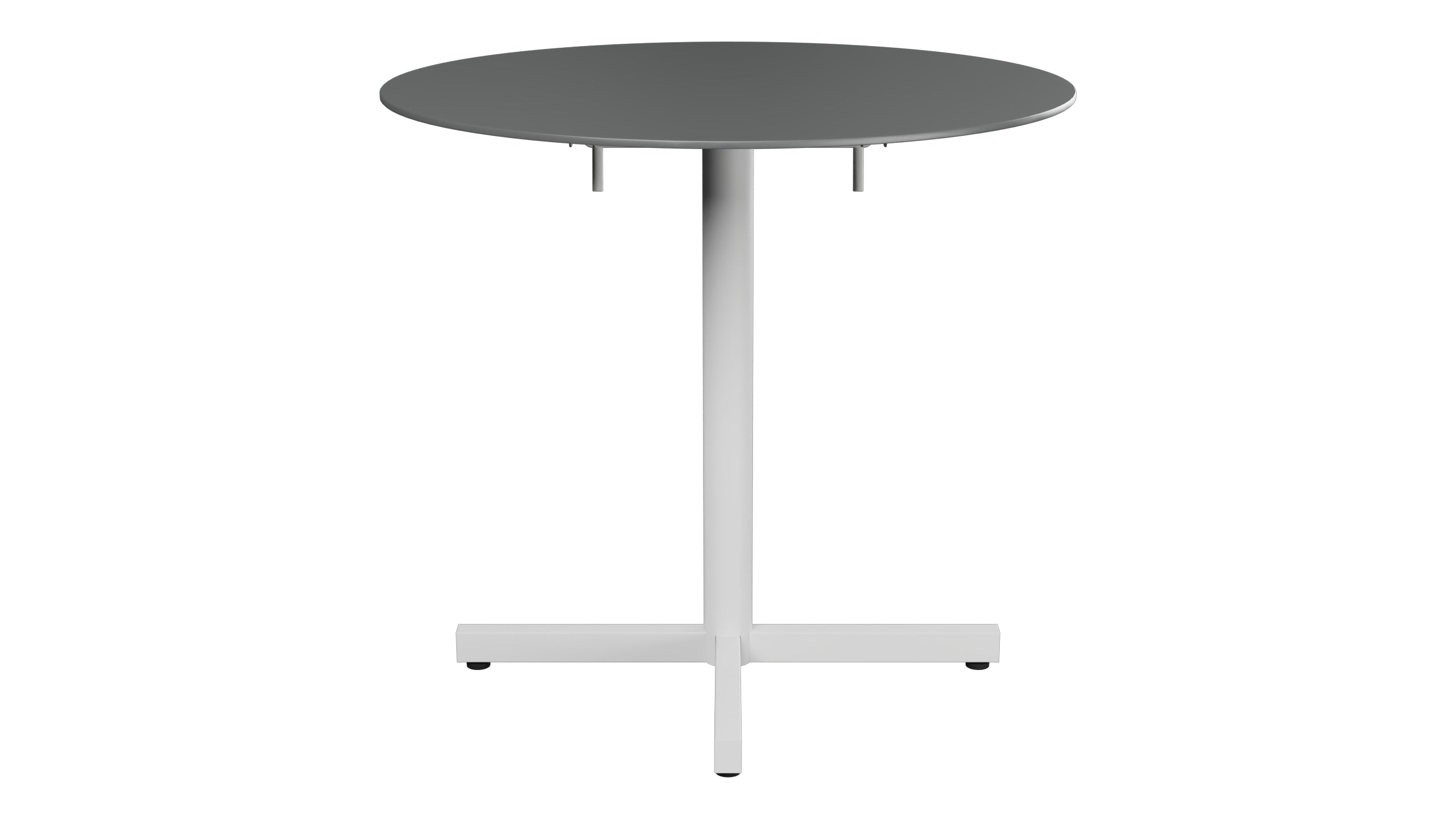 Luzern Glasfaser-Gartentisch Decor ø80 klappbar in Graphit präsentiert im Onlineshop von KAQTU Design AG. Gartentisch ist von Schaffner