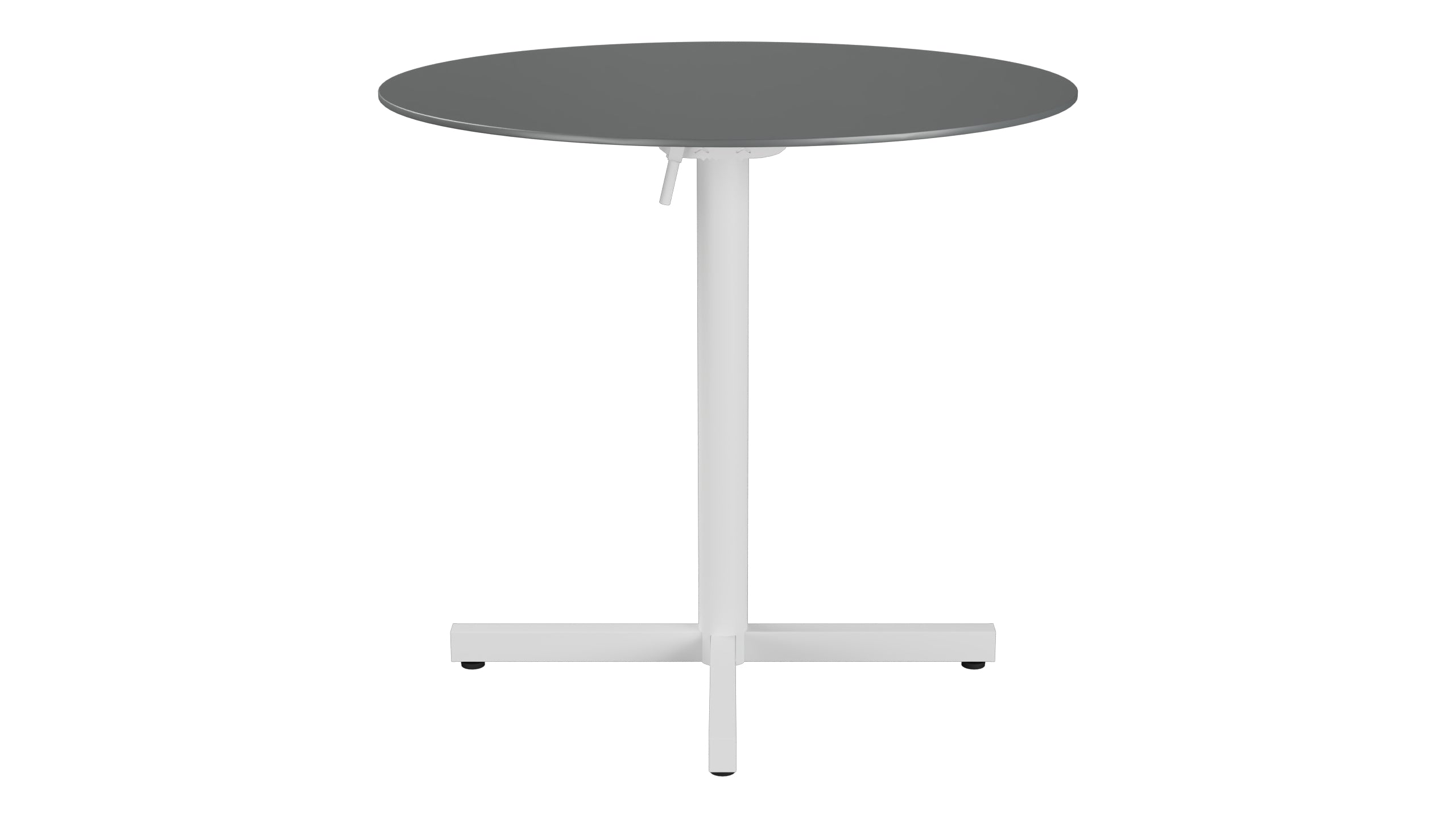 Luzern Glasfaser-Gartentisch Decor ø80 klappbar in Graphit präsentiert im Onlineshop von KAQTU Design AG. Gartentisch ist von Schaffner
