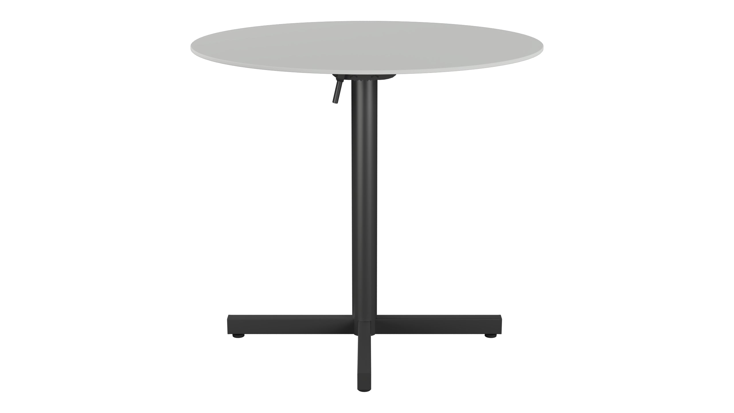 Luzern Glasfaser-Gartentisch Decor ø80 klappbar in Alusilber präsentiert im Onlineshop von KAQTU Design AG. Gartentisch ist von Schaffner