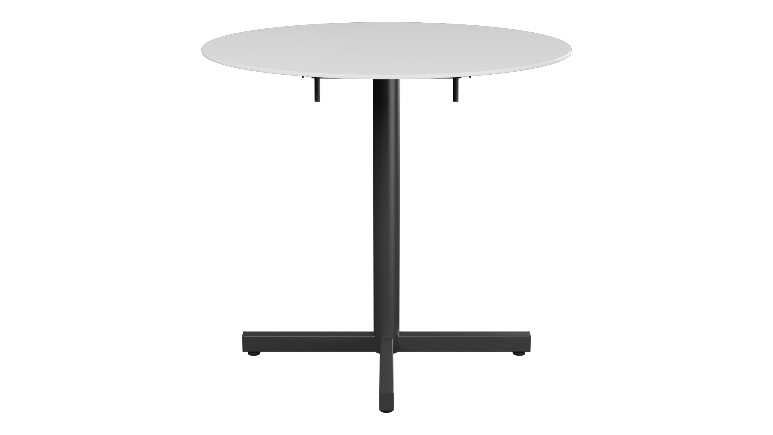 Luzern Glasfaser-Gartentisch Decor ø80 klappbar in Weiss präsentiert im Onlineshop von KAQTU Design AG. Gartentisch ist von Schaffner