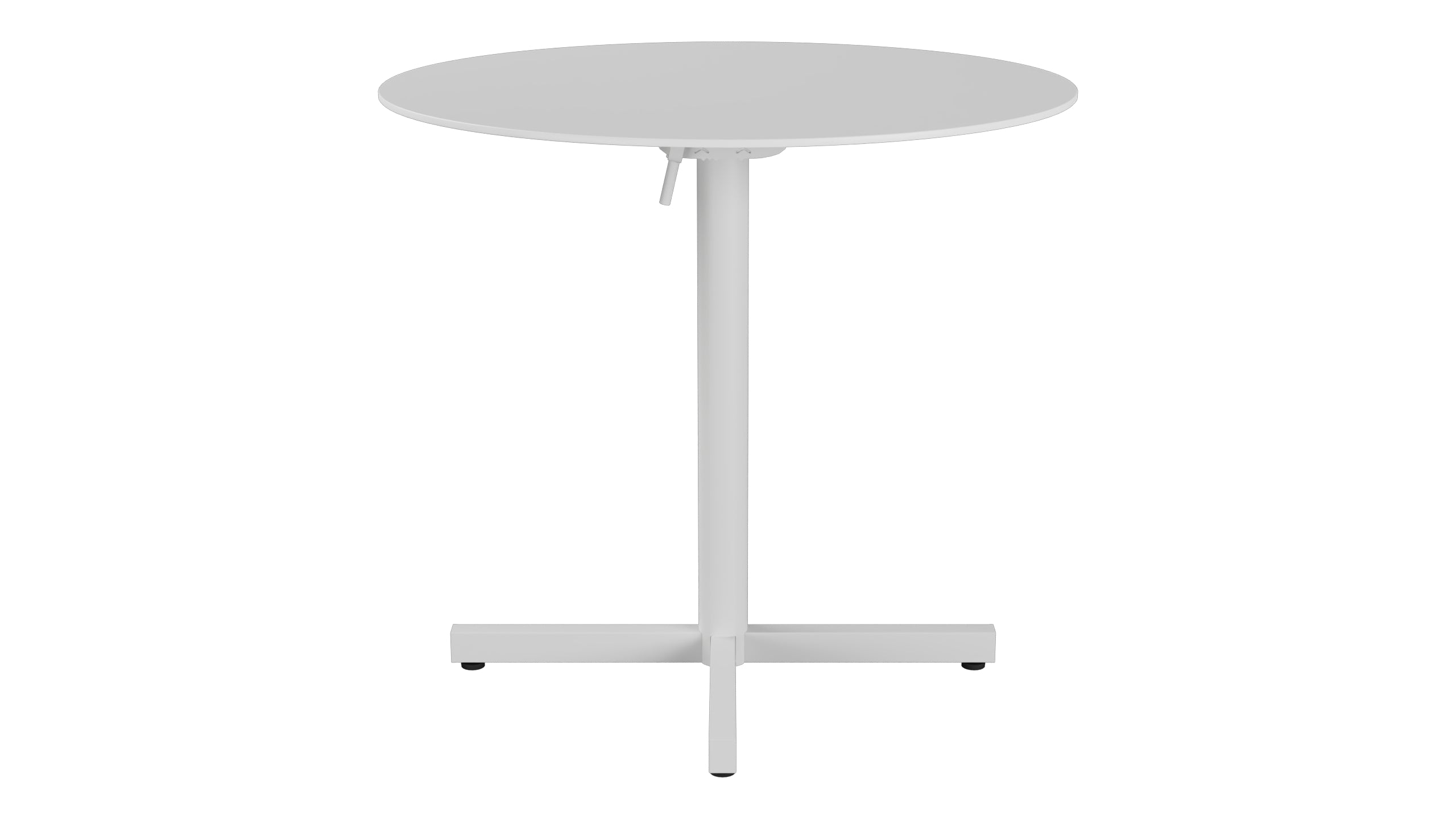 Luzern Glasfaser-Gartentisch Decor ø80 klappbar in Weiss präsentiert im Onlineshop von KAQTU Design AG. Gartentisch ist von Schaffner