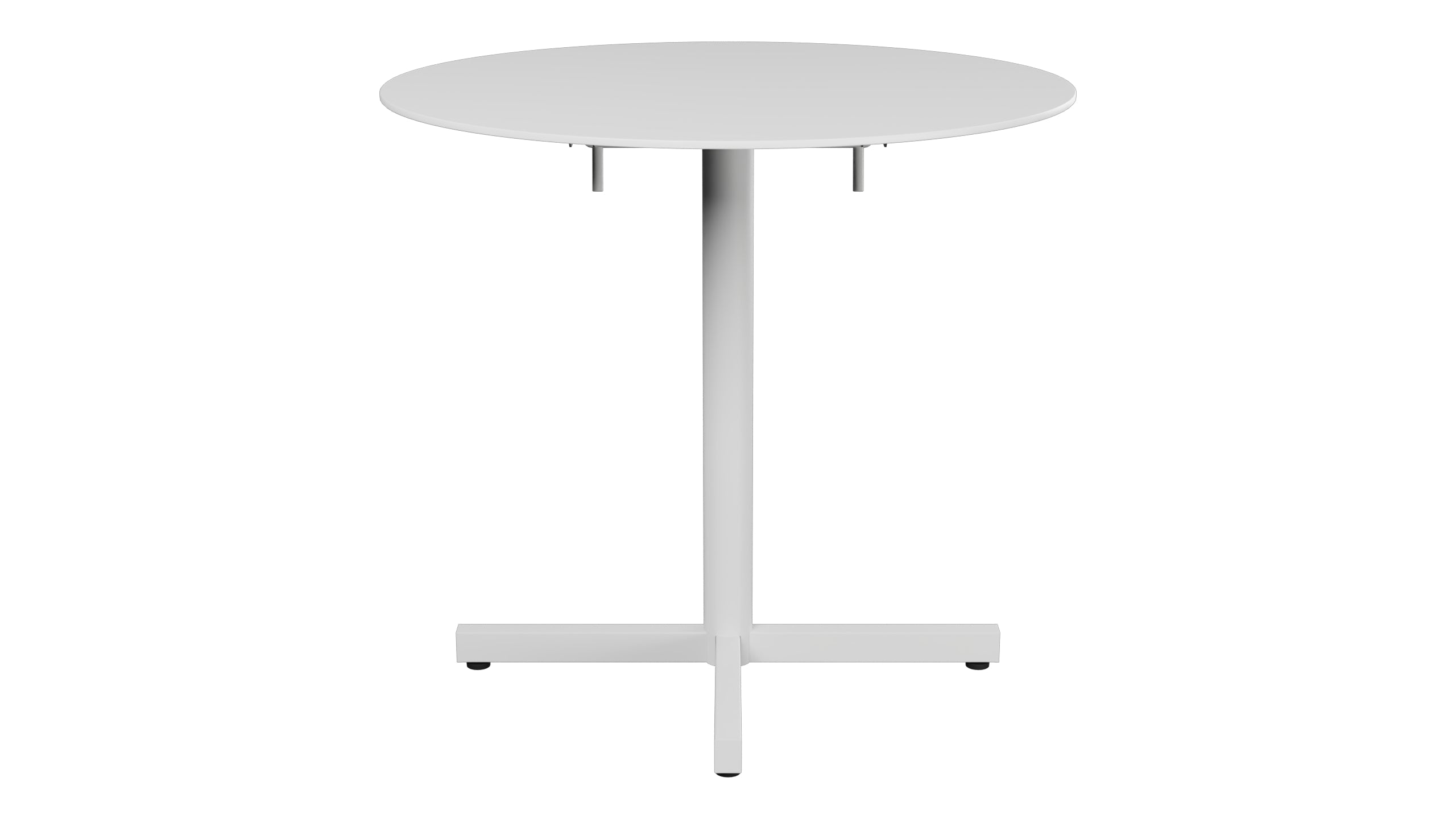 Luzern Glasfaser-Gartentisch Decor ø80 klappbar in Weiss präsentiert im Onlineshop von KAQTU Design AG. Gartentisch ist von Schaffner