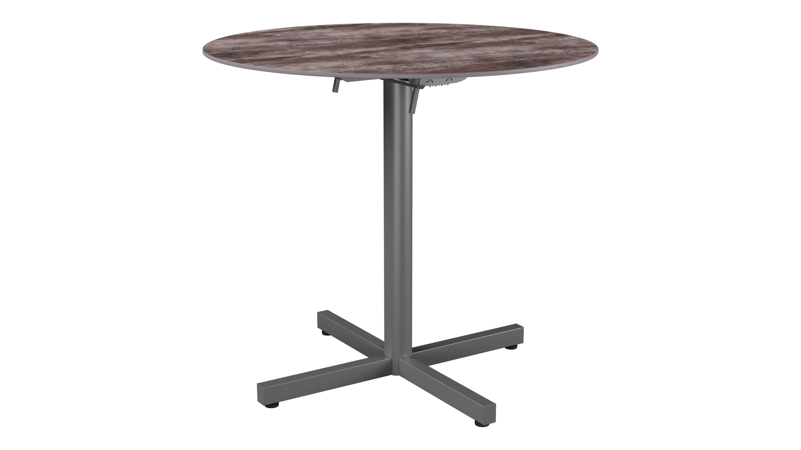 Luzern Glasfaser-Gartentisch Decor ø80 klappbar in Stromboli dunkel  präsentiert im Onlineshop von KAQTU Design AG. Gartentisch ist von Schaffner