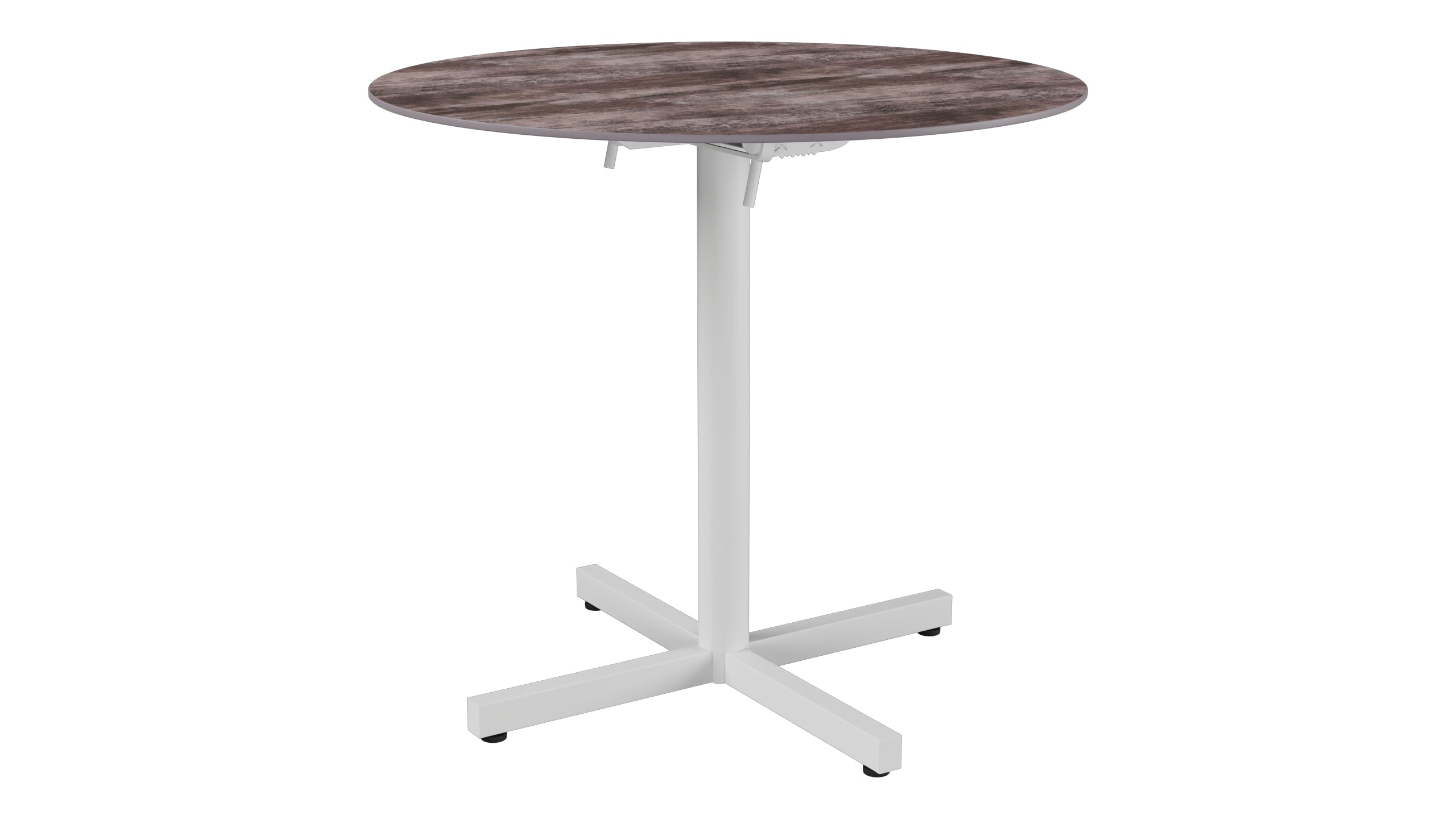 Luzern Glasfaser-Gartentisch Decor ø80 klappbar in Stromboli dunkel  präsentiert im Onlineshop von KAQTU Design AG. Gartentisch ist von Schaffner