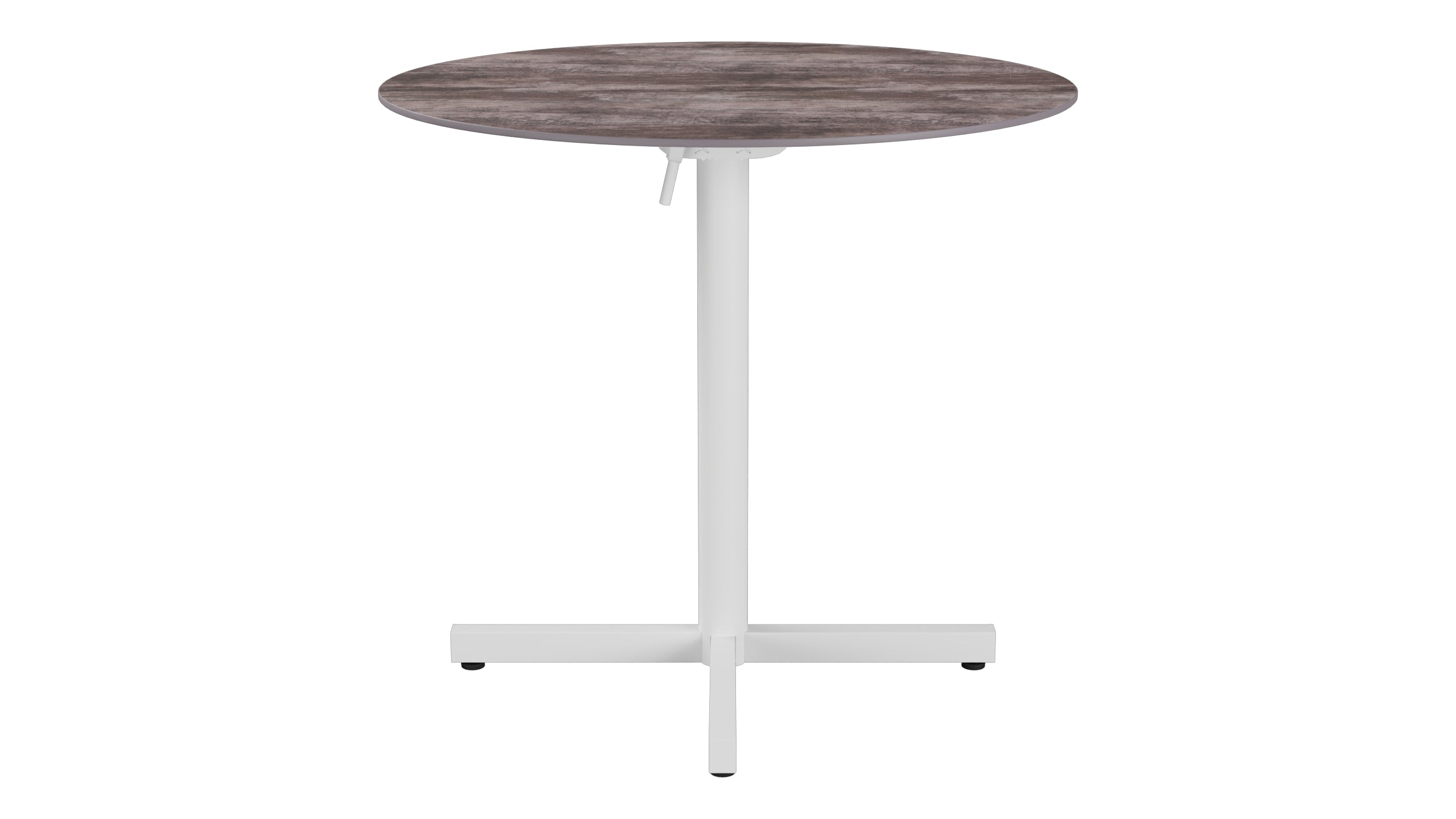 Luzern Glasfaser-Gartentisch Decor ø80 klappbar in Stromboli dunkel  präsentiert im Onlineshop von KAQTU Design AG. Gartentisch ist von Schaffner