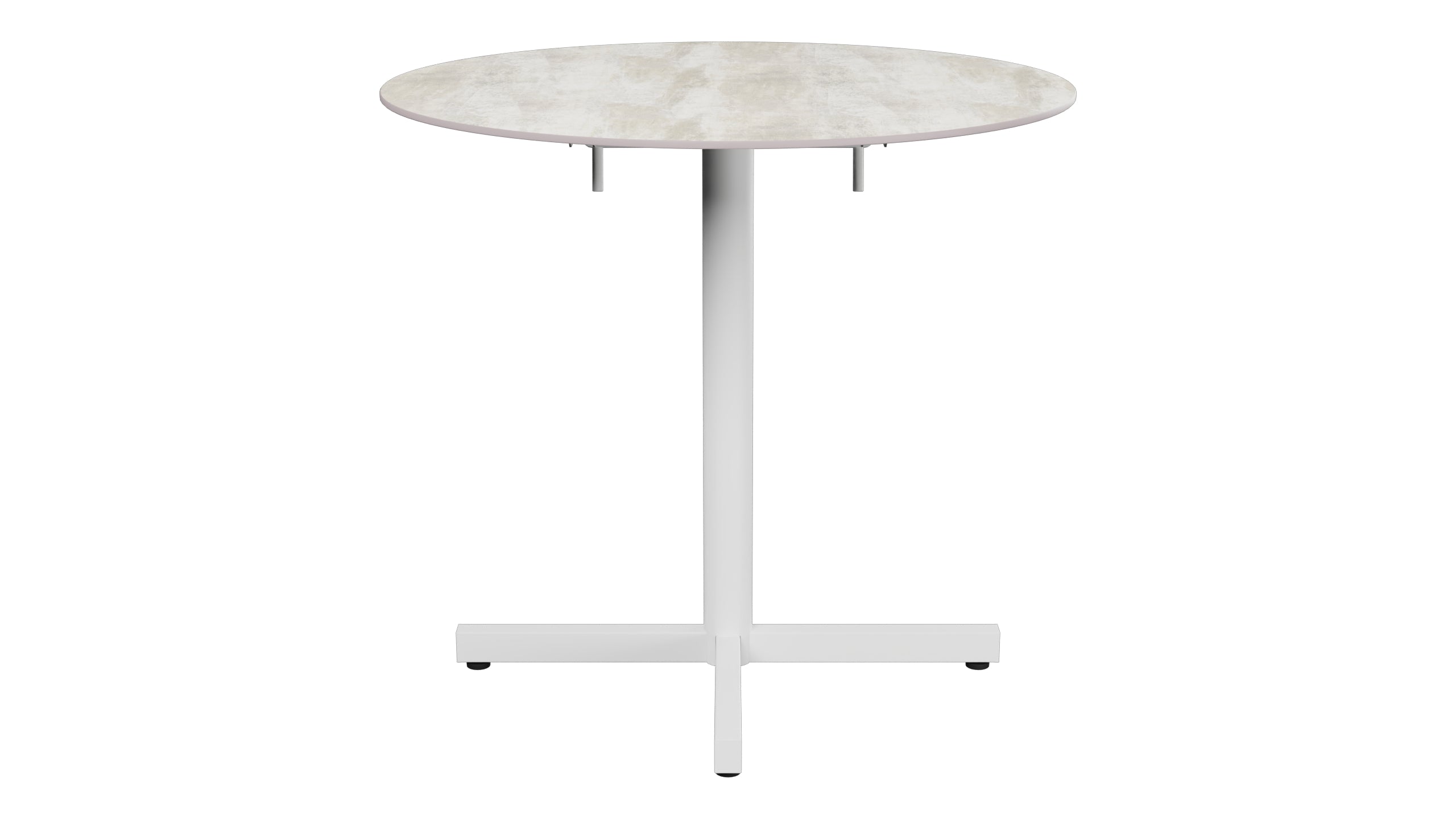 Luzern Glasfaser-Gartentisch Decor ø80 klappbar in Stromboli hell  präsentiert im Onlineshop von KAQTU Design AG. Gartentisch ist von Schaffner