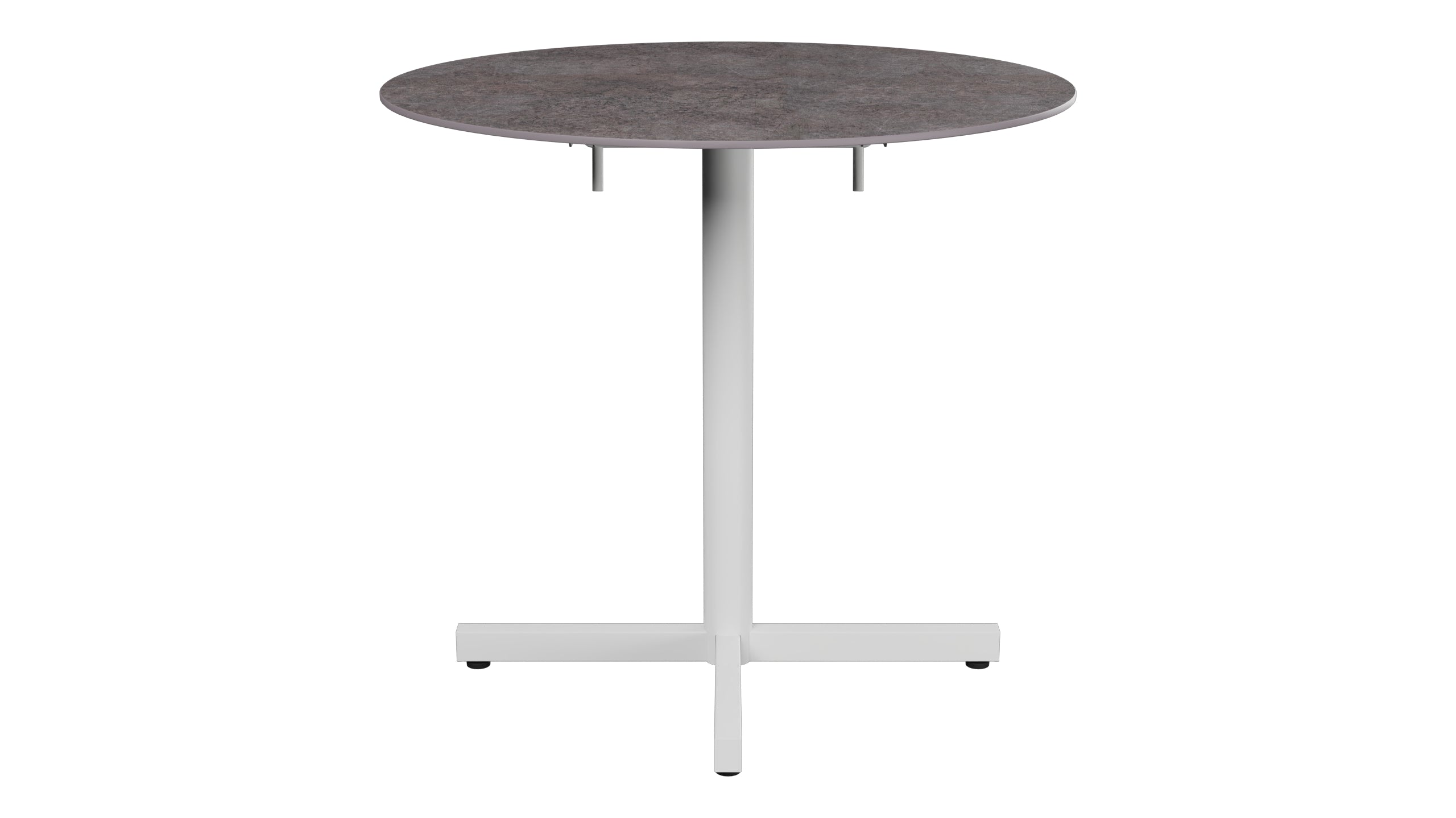Luzern Glasfaser-Gartentisch Decor ø80 klappbar in Cooperfield präsentiert im Onlineshop von KAQTU Design AG. Gartentisch ist von Schaffner