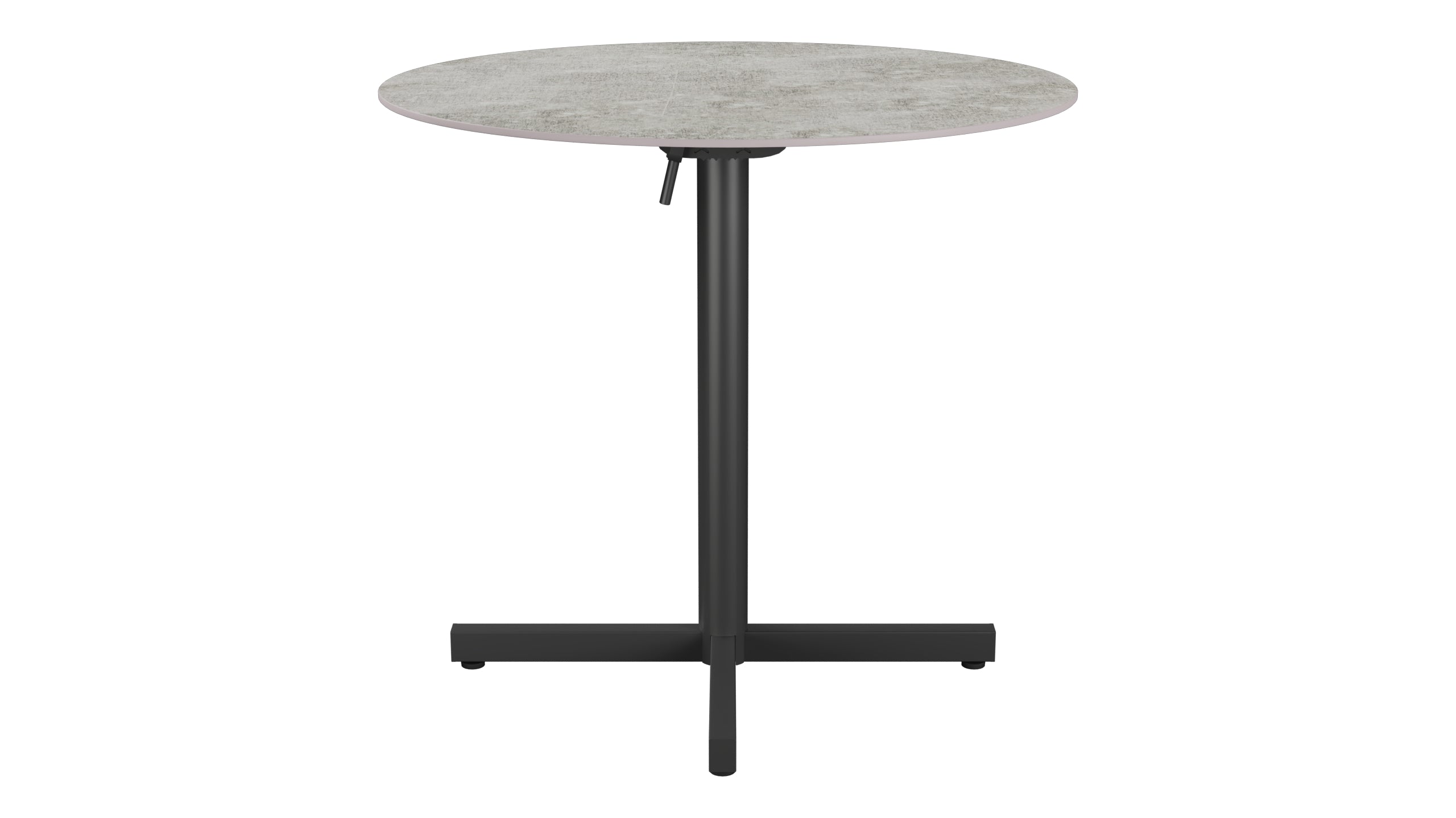 Luzern Glasfaser-Gartentisch Decor ø80 klappbar in Beton präsentiert im Onlineshop von KAQTU Design AG. Gartentisch ist von Schaffner