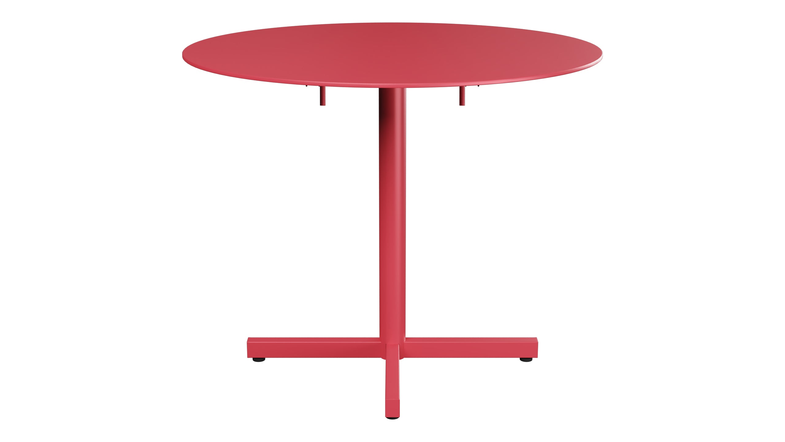 Luzern Glasfaser-Gartentisch Decor ø90 klappbar in Ahornrot präsentiert im Onlineshop von KAQTU Design AG. Gartentisch ist von Schaffner