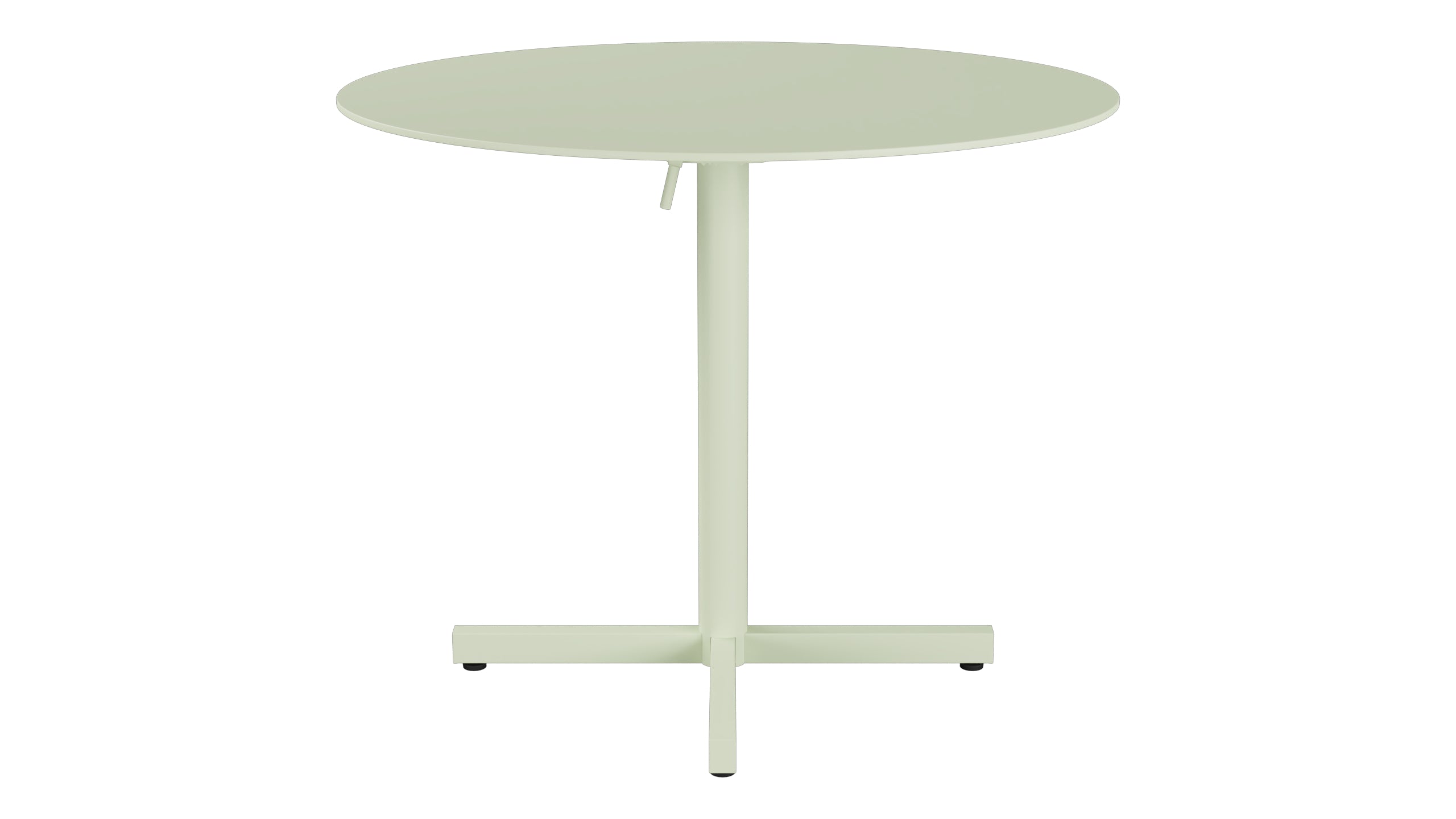 Luzern Glasfaser-Gartentisch Decor ø90 klappbar in Pastellgrün präsentiert im Onlineshop von KAQTU Design AG. Gartentisch ist von Schaffner