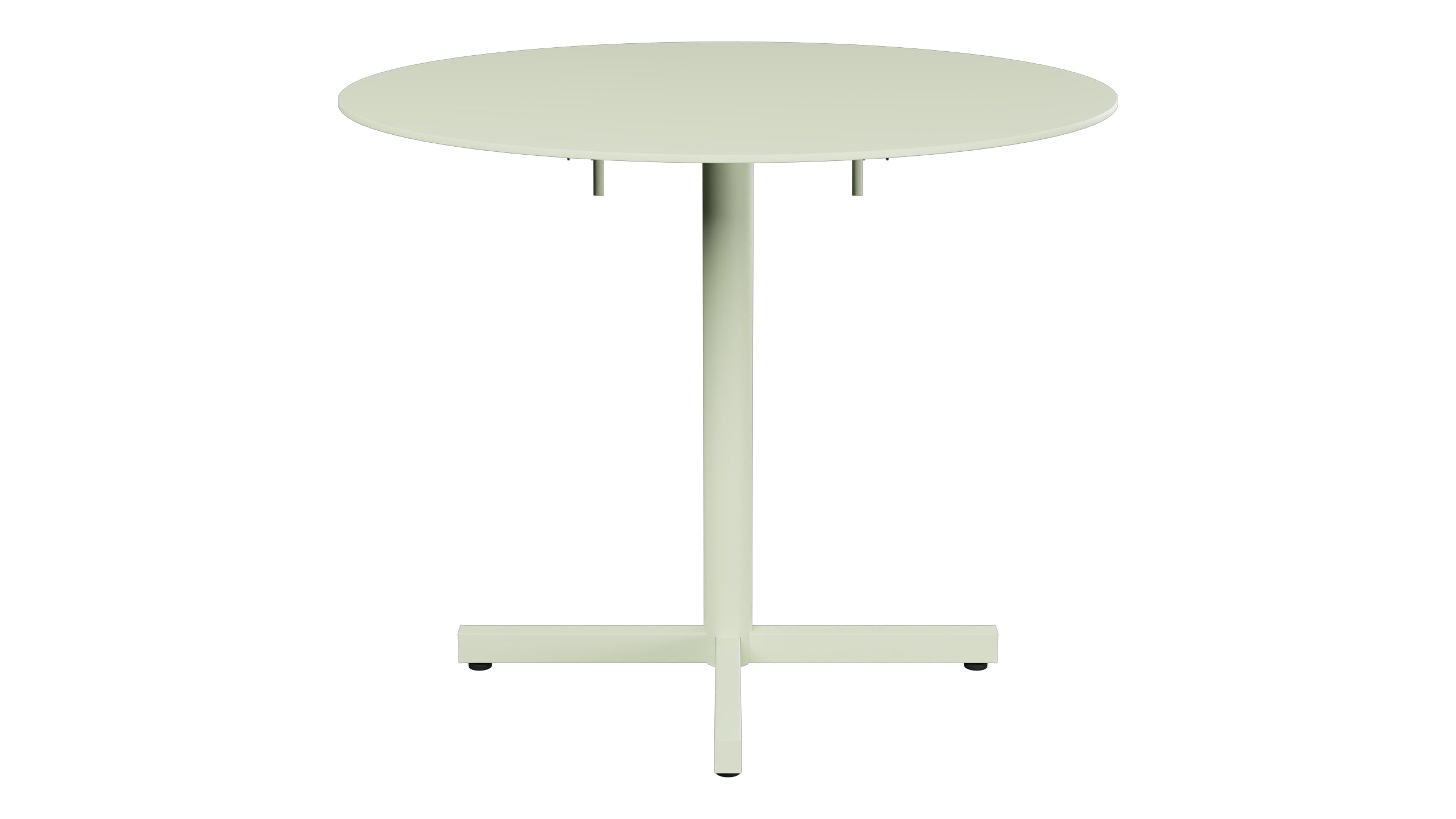 Luzern Glasfaser-Gartentisch Decor ø90 klappbar in Pastellgrün präsentiert im Onlineshop von KAQTU Design AG. Gartentisch ist von Schaffner