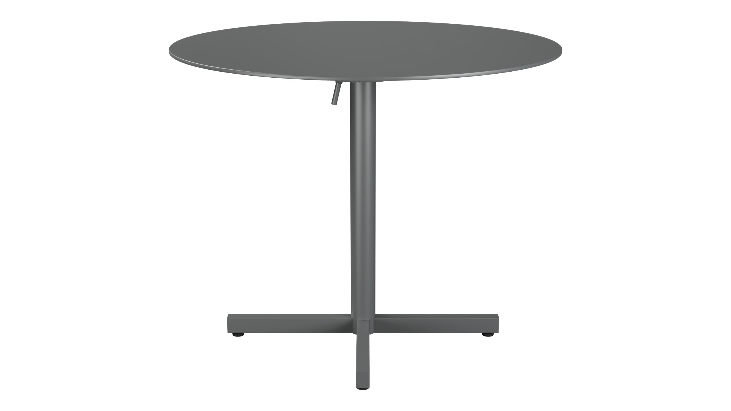 Luzern Glasfaser-Gartentisch Decor ø90 klappbar in Graphit präsentiert im Onlineshop von KAQTU Design AG. Gartentisch ist von Schaffner