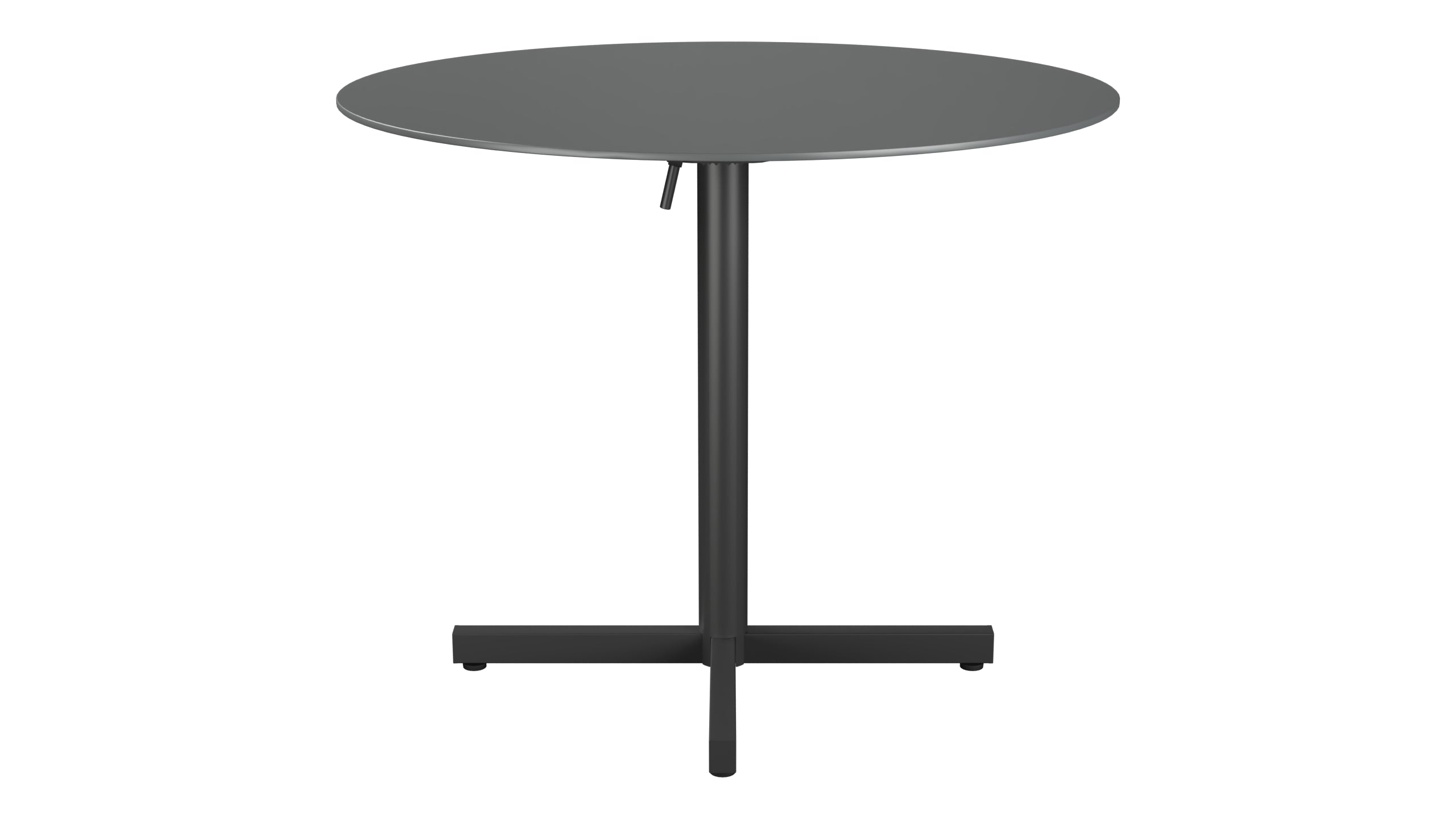 Luzern Glasfaser-Gartentisch Decor ø90 klappbar in Graphit präsentiert im Onlineshop von KAQTU Design AG. Gartentisch ist von Schaffner