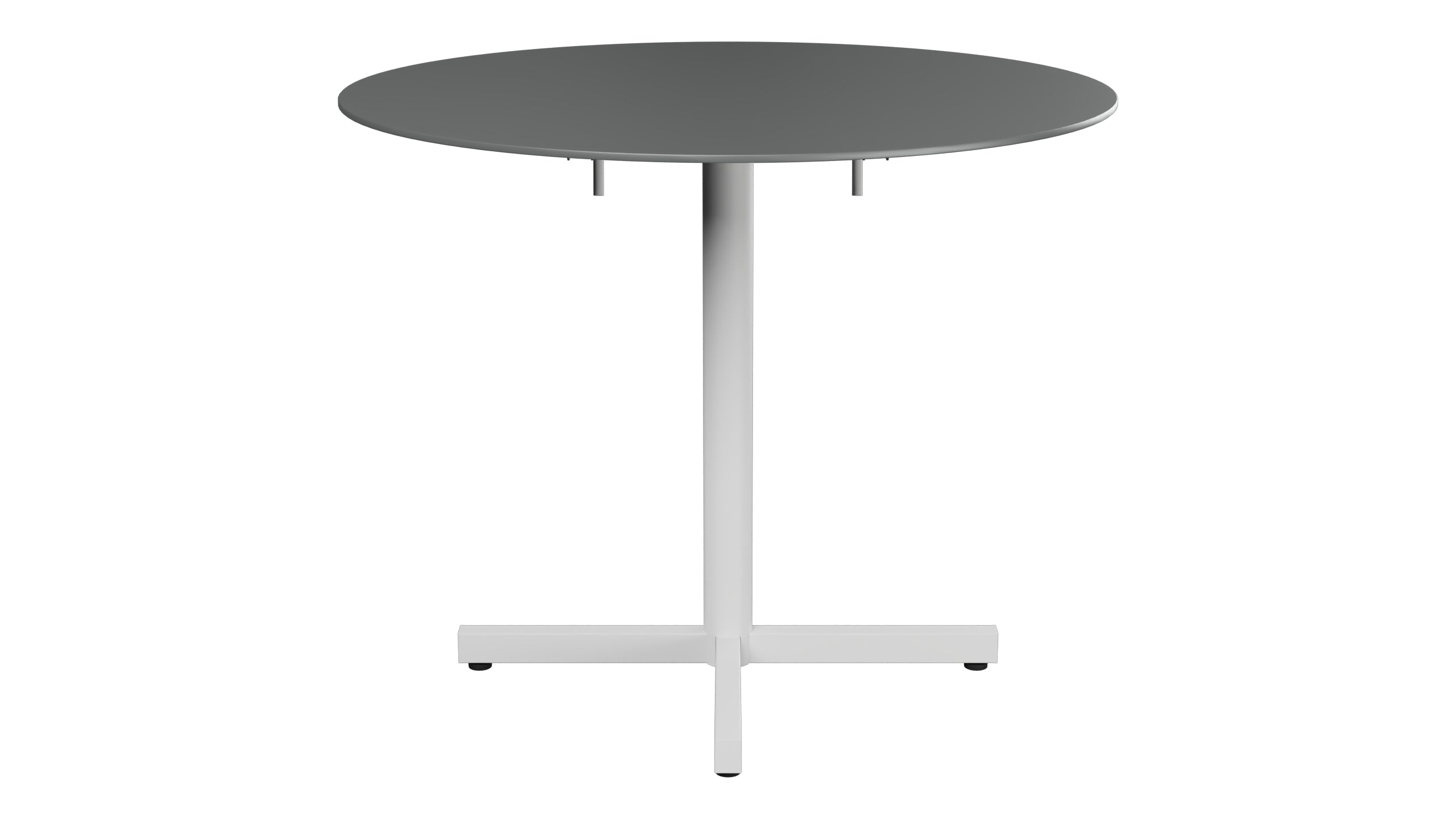 Luzern Glasfaser-Gartentisch Decor ø90 klappbar in Graphit präsentiert im Onlineshop von KAQTU Design AG. Gartentisch ist von Schaffner