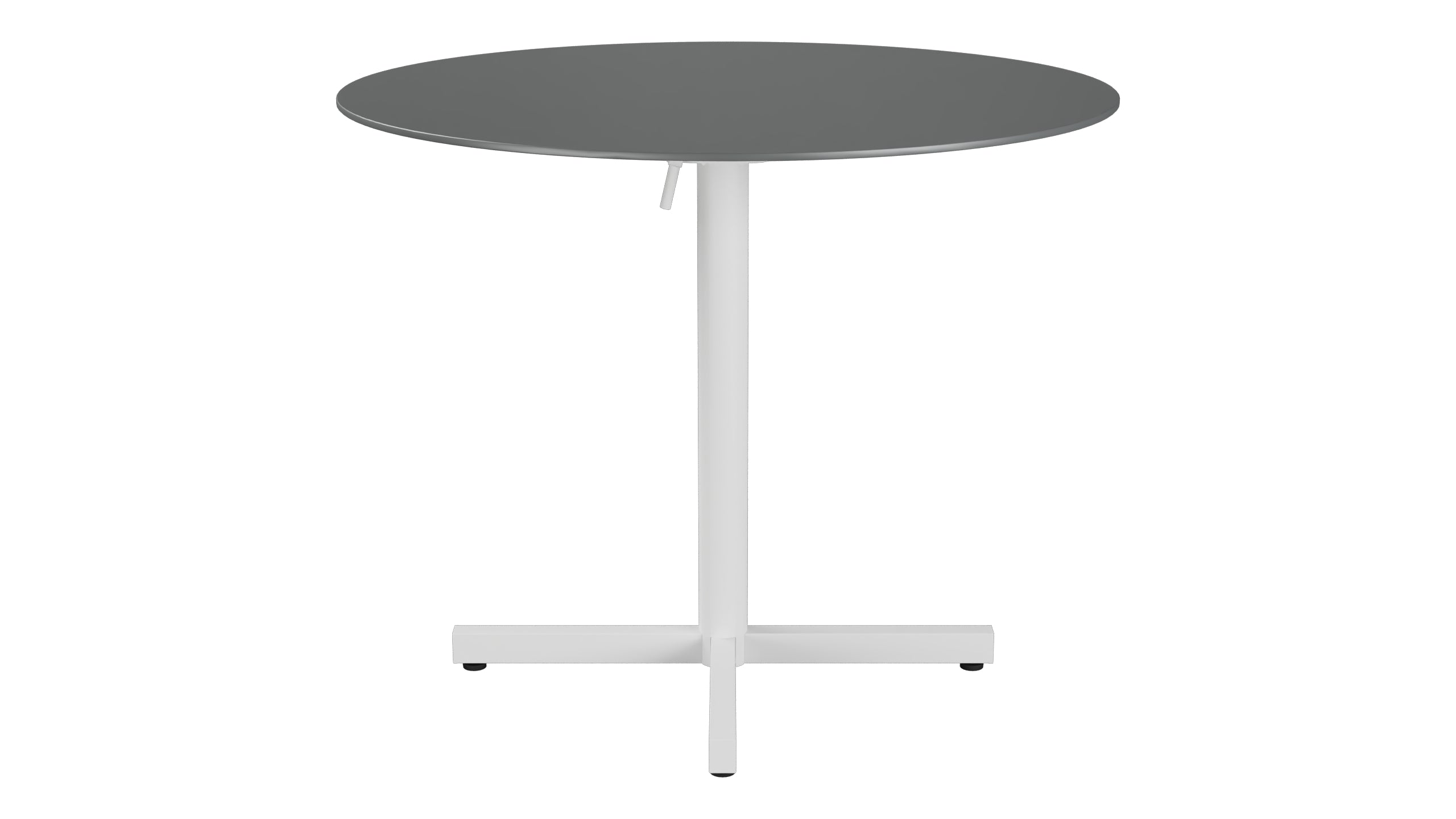 Luzern Glasfaser-Gartentisch Decor ø90 klappbar in Graphit präsentiert im Onlineshop von KAQTU Design AG. Gartentisch ist von Schaffner