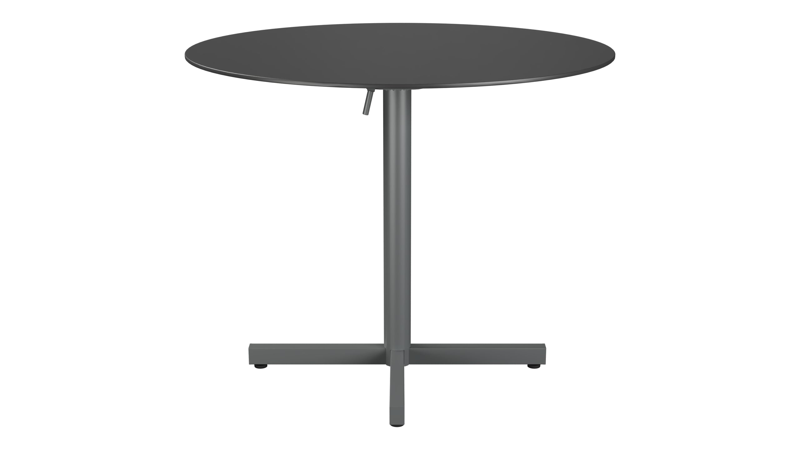 Luzern Glasfaser-Gartentisch Decor ø90 klappbar in Anthrazit präsentiert im Onlineshop von KAQTU Design AG. Gartentisch ist von Schaffner