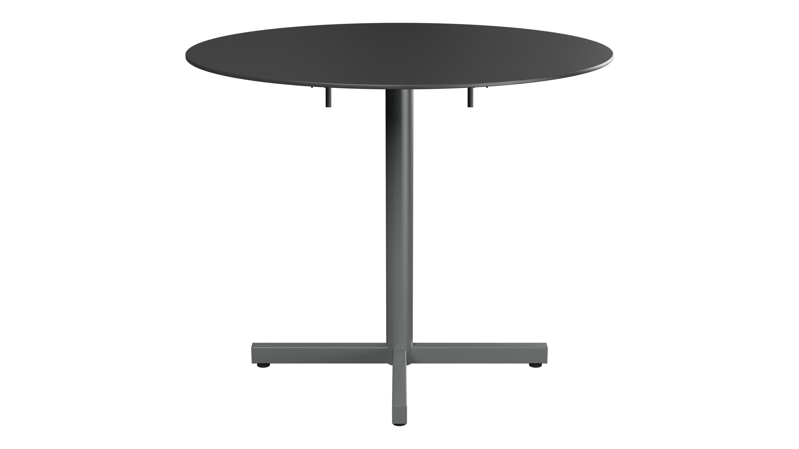 Luzern Glasfaser-Gartentisch Decor ø90 klappbar in Anthrazit präsentiert im Onlineshop von KAQTU Design AG. Gartentisch ist von Schaffner