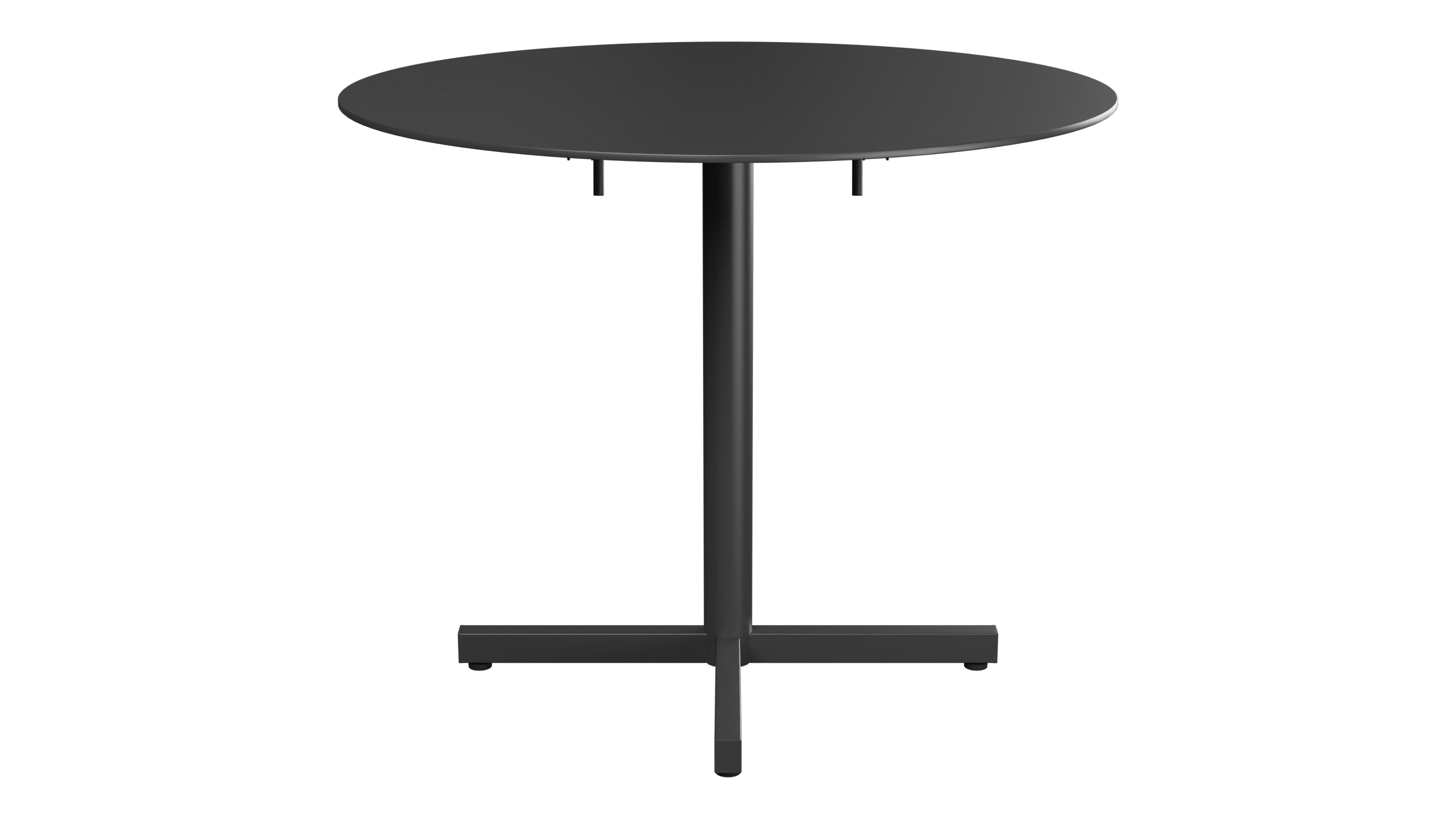 Luzern Glasfaser-Gartentisch Decor ø90 klappbar in Anthrazit präsentiert im Onlineshop von KAQTU Design AG. Gartentisch ist von Schaffner