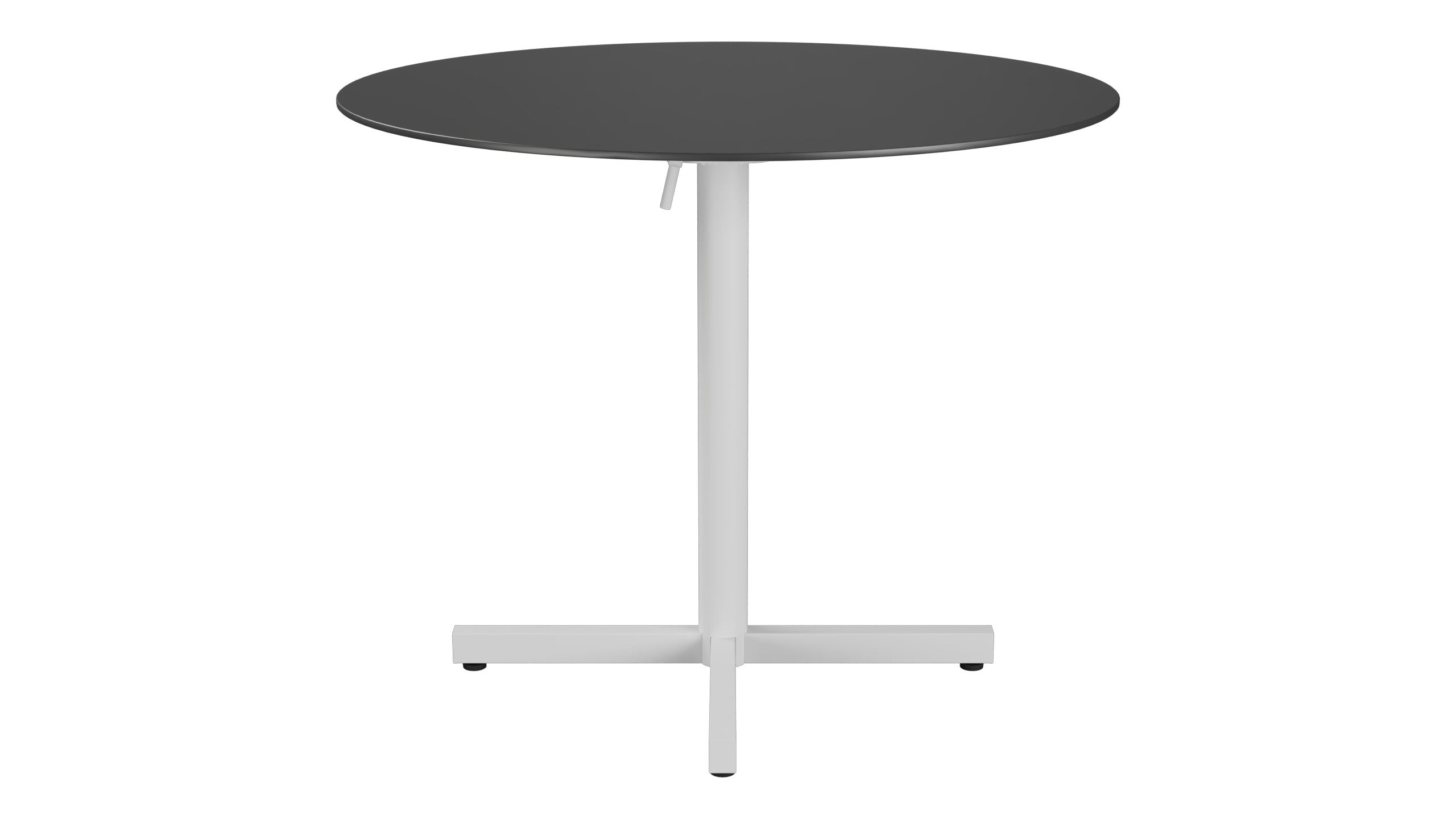 Luzern Glasfaser-Gartentisch Decor ø90 klappbar in Anthrazit präsentiert im Onlineshop von KAQTU Design AG. Gartentisch ist von Schaffner