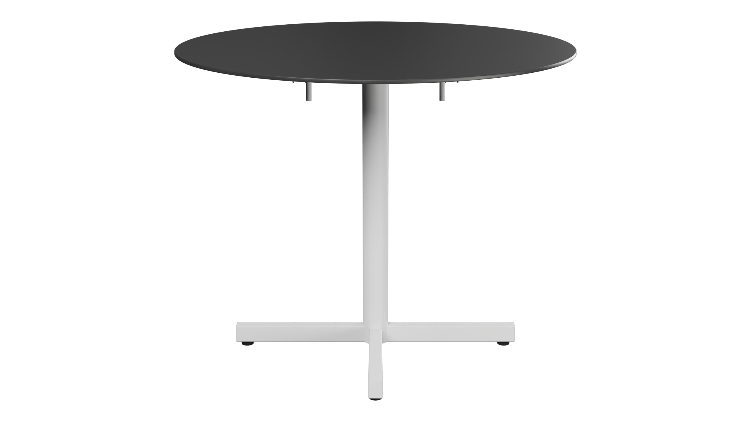Luzern Glasfaser-Gartentisch Decor ø90 klappbar in Anthrazit präsentiert im Onlineshop von KAQTU Design AG. Gartentisch ist von Schaffner