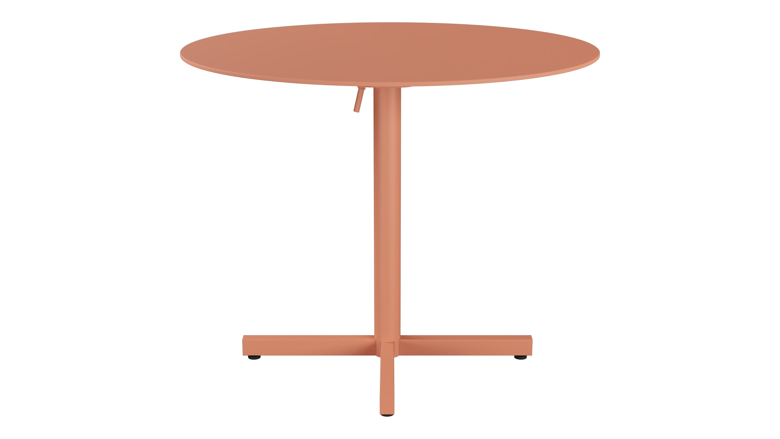 Luzern Glasfaser-Gartentisch Decor ø90 klappbar in Pastellterracotta präsentiert im Onlineshop von KAQTU Design AG. Gartentisch ist von Schaffner