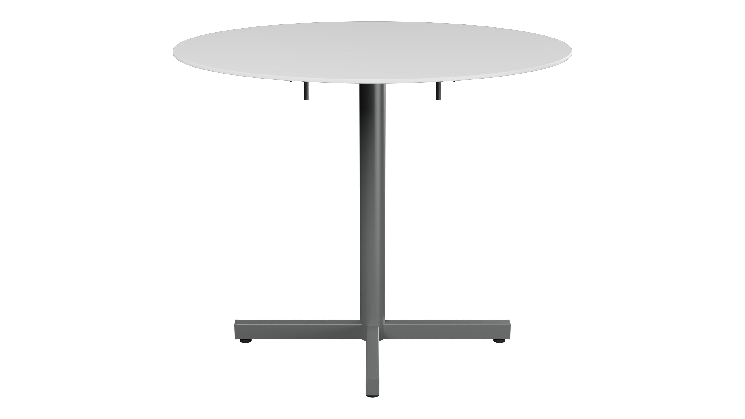 Luzern Glasfaser-Gartentisch Decor ø90 klappbar in Weiss präsentiert im Onlineshop von KAQTU Design AG. Gartentisch ist von Schaffner