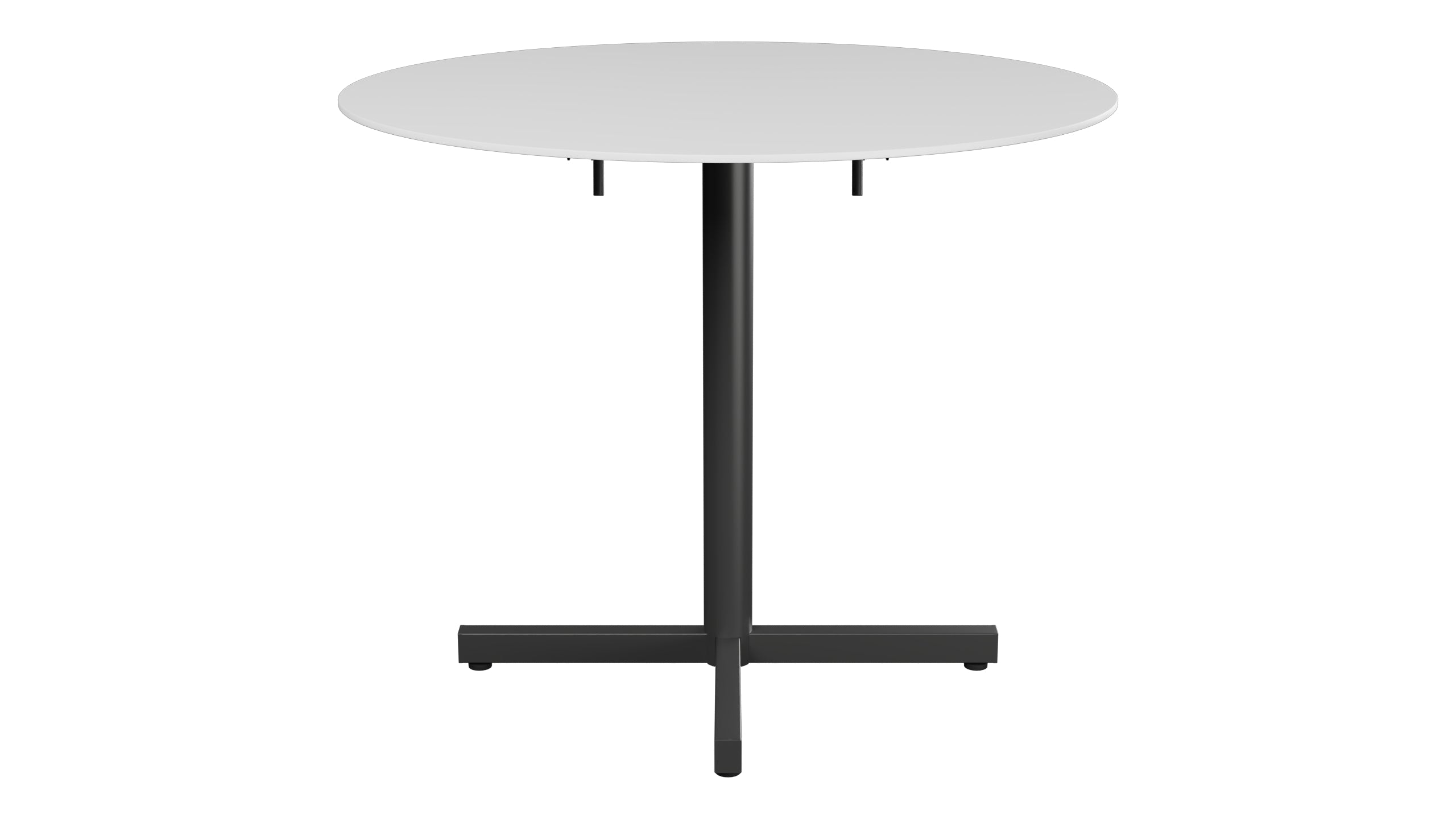 Luzern Glasfaser-Gartentisch Decor ø90 klappbar in Weiss präsentiert im Onlineshop von KAQTU Design AG. Gartentisch ist von Schaffner