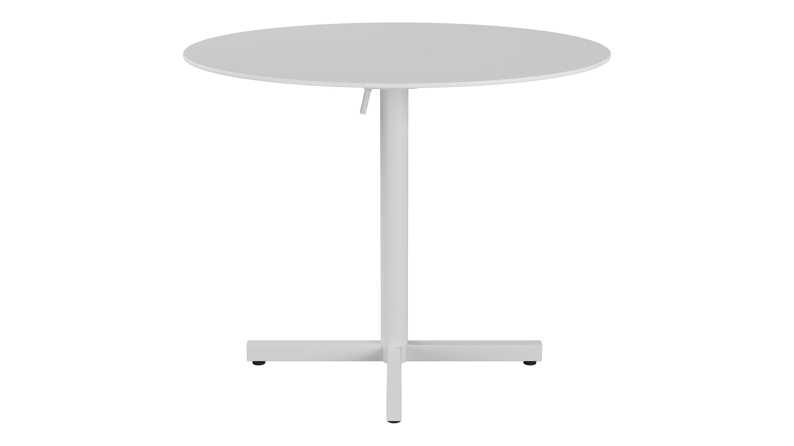Luzern Glasfaser-Gartentisch Decor ø90 klappbar in Weiss präsentiert im Onlineshop von KAQTU Design AG. Gartentisch ist von Schaffner