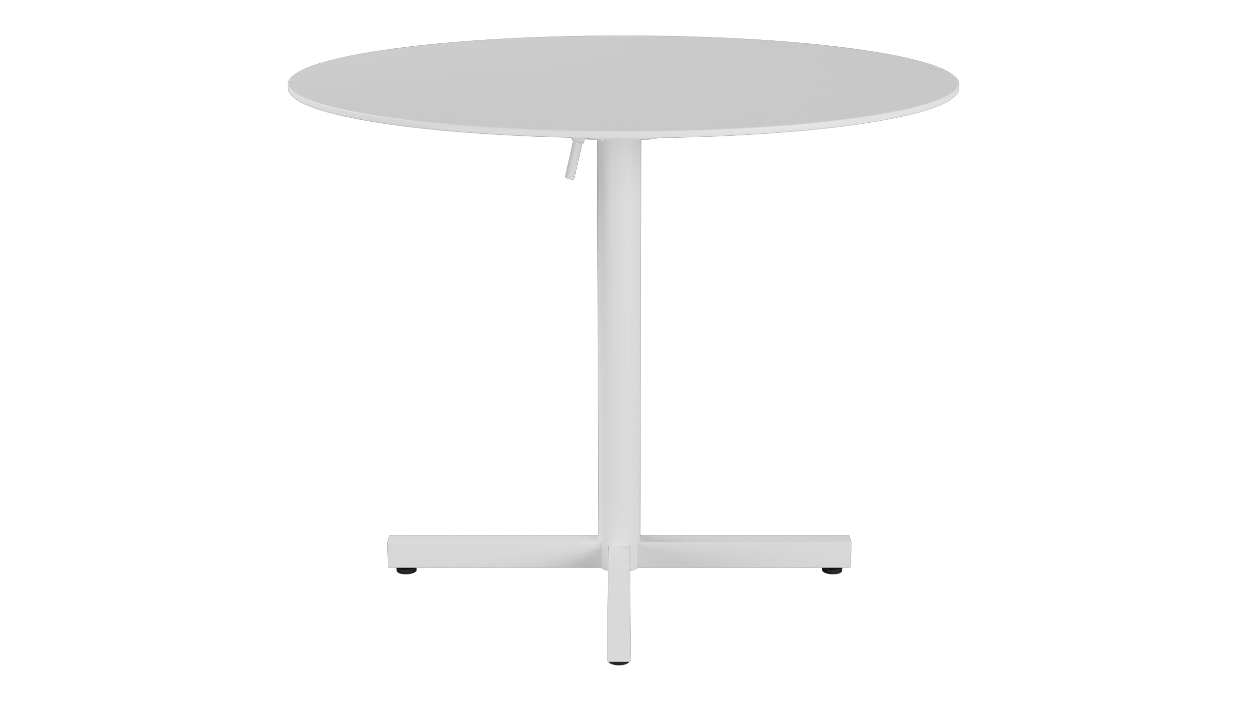 Luzern Glasfaser-Gartentisch Decor ø90 klappbar in Weiss präsentiert im Onlineshop von KAQTU Design AG. Gartentisch ist von Schaffner