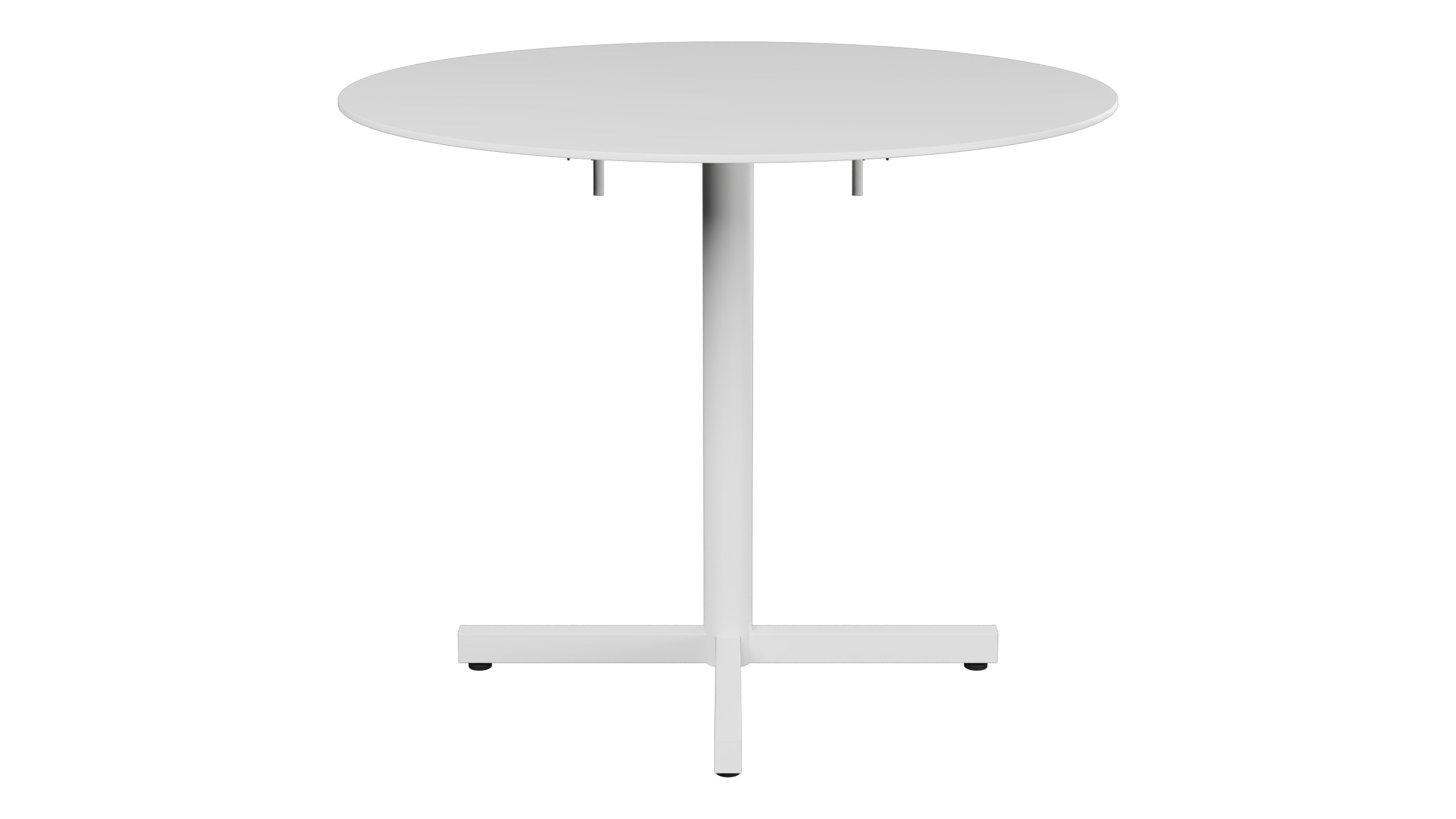 Luzern Glasfaser-Gartentisch Decor ø90 klappbar in Weiss präsentiert im Onlineshop von KAQTU Design AG. Gartentisch ist von Schaffner