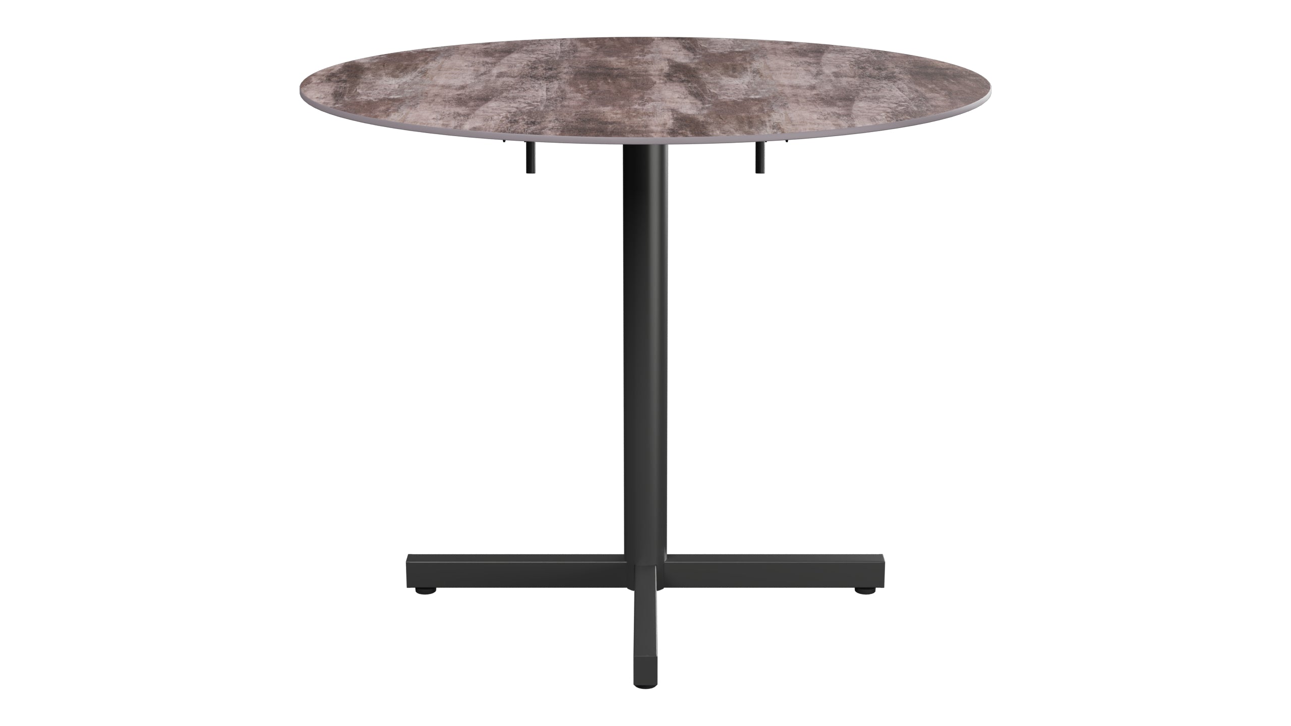 Luzern Glasfaser-Gartentisch Decor ø90 klappbar in Stromboli dunkel  präsentiert im Onlineshop von KAQTU Design AG. Gartentisch ist von Schaffner