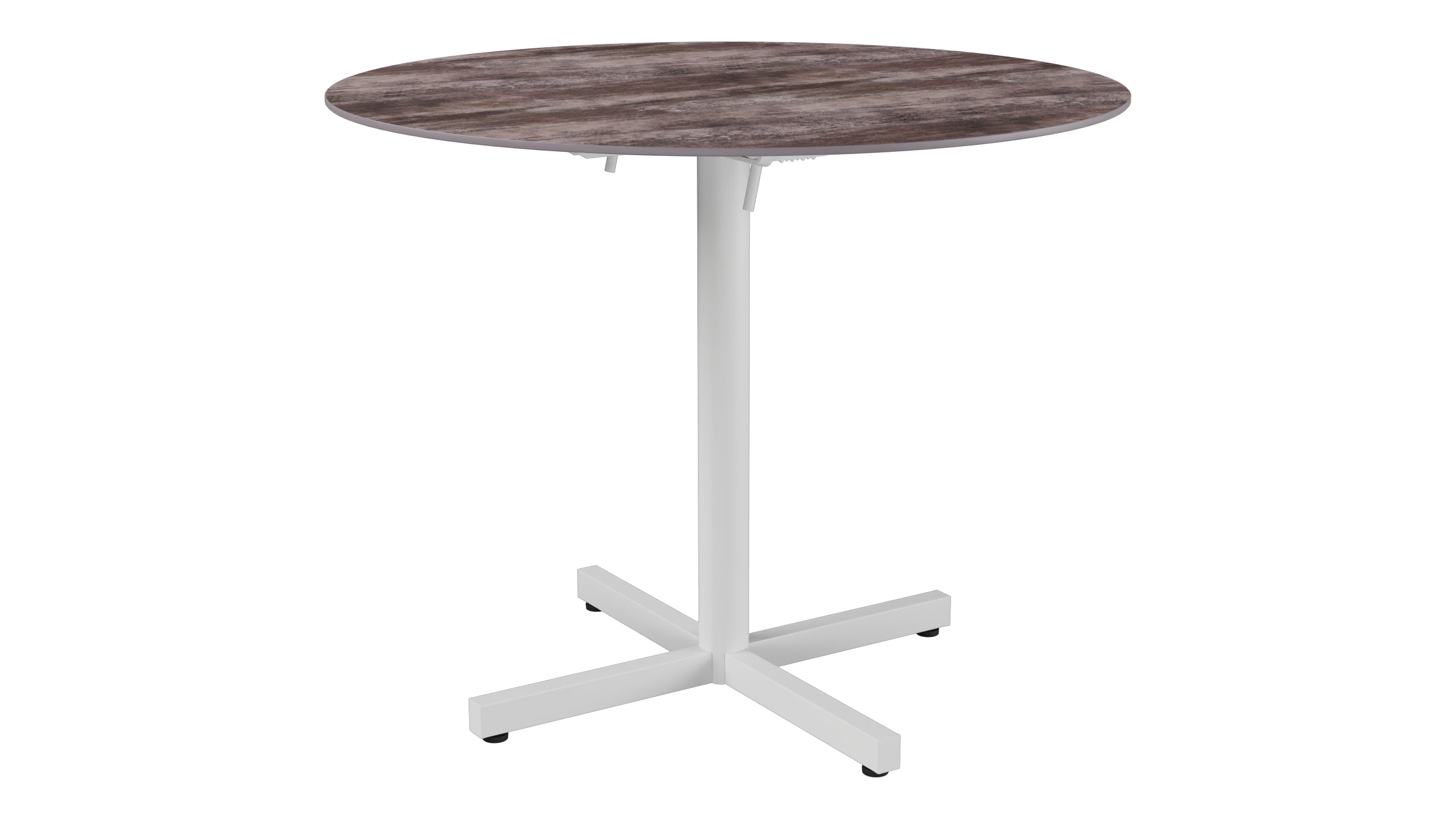 Luzern Glasfaser-Gartentisch Decor ø90 klappbar in Stromboli dunkel  präsentiert im Onlineshop von KAQTU Design AG. Gartentisch ist von Schaffner