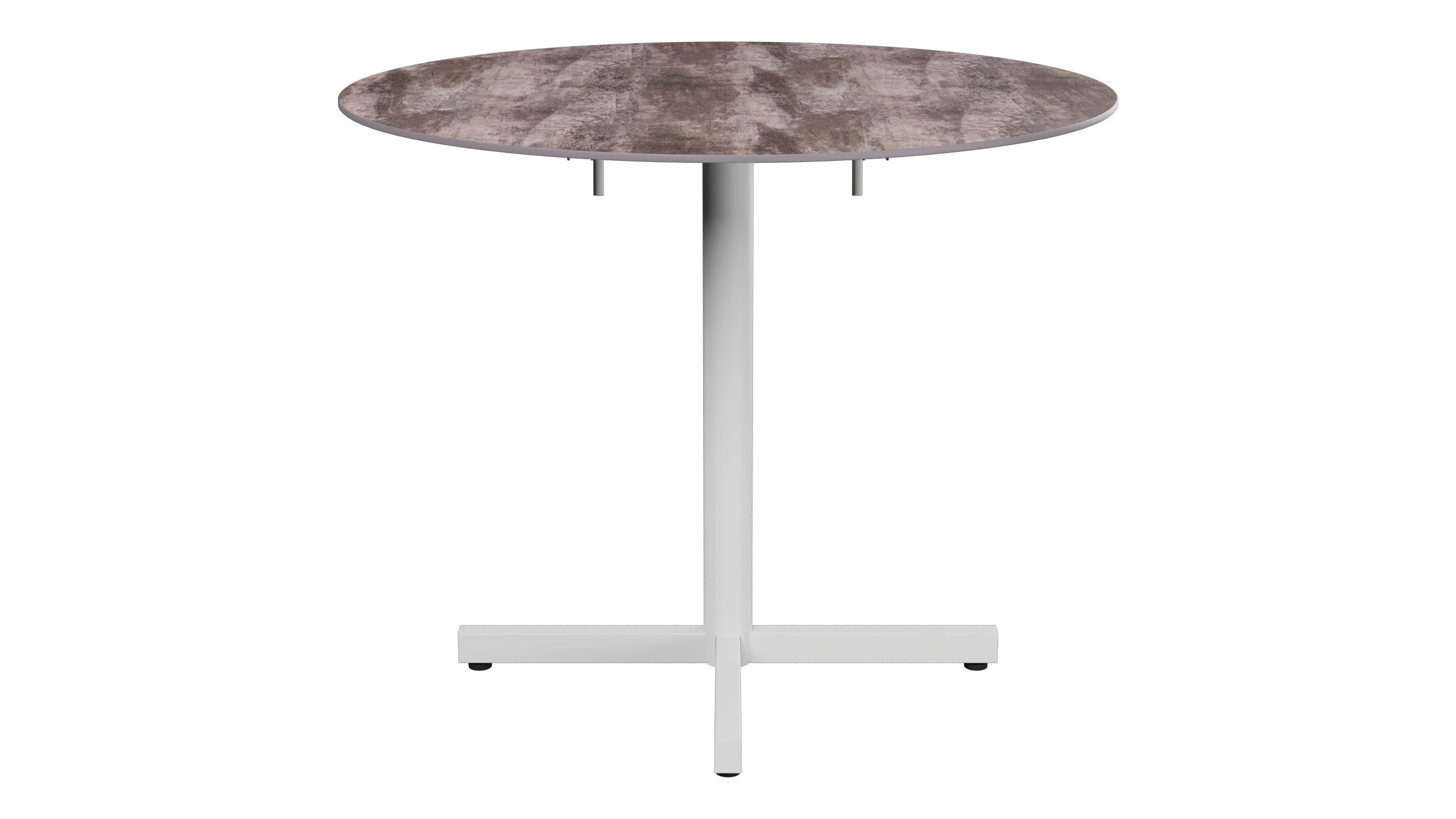 Luzern Glasfaser-Gartentisch Decor ø90 klappbar in Stromboli dunkel  präsentiert im Onlineshop von KAQTU Design AG. Gartentisch ist von Schaffner