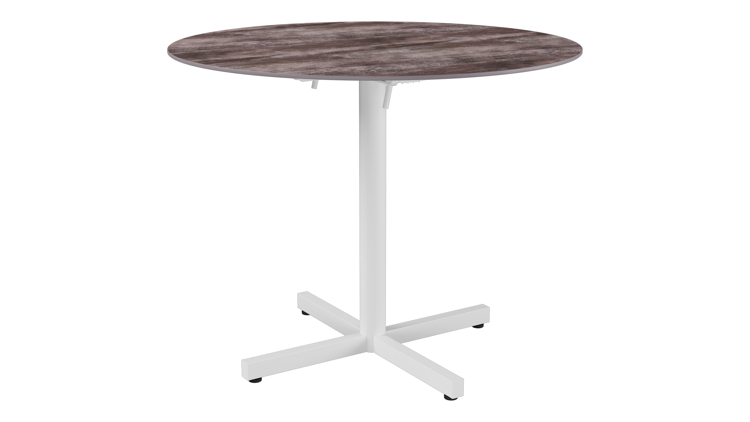 Luzern Glasfaser-Gartentisch Decor ø90 klappbar in Stromboli dunkel  präsentiert im Onlineshop von KAQTU Design AG. Gartentisch ist von Schaffner