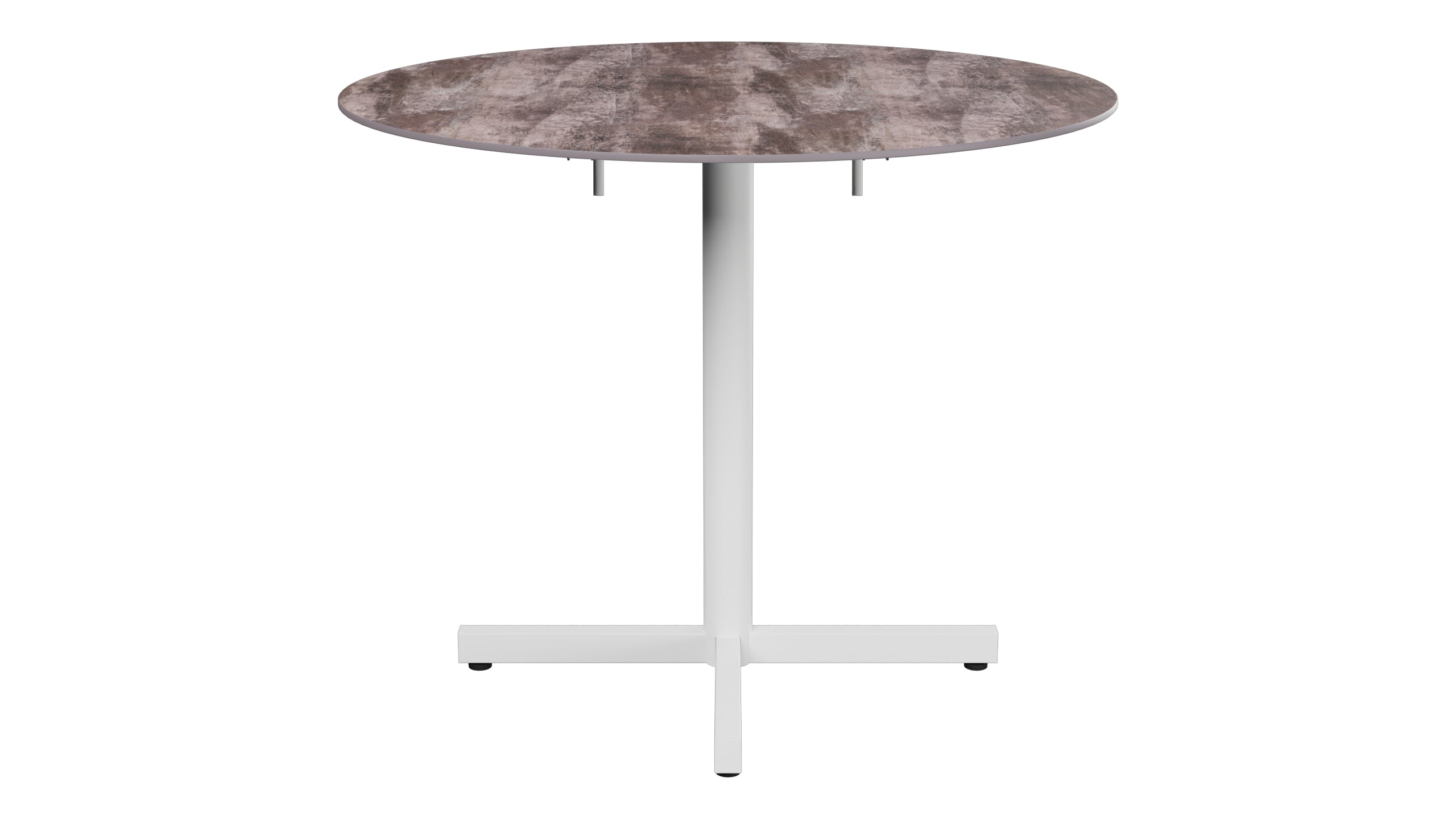 Luzern Glasfaser-Gartentisch Decor ø90 klappbar in Stromboli dunkel  präsentiert im Onlineshop von KAQTU Design AG. Gartentisch ist von Schaffner