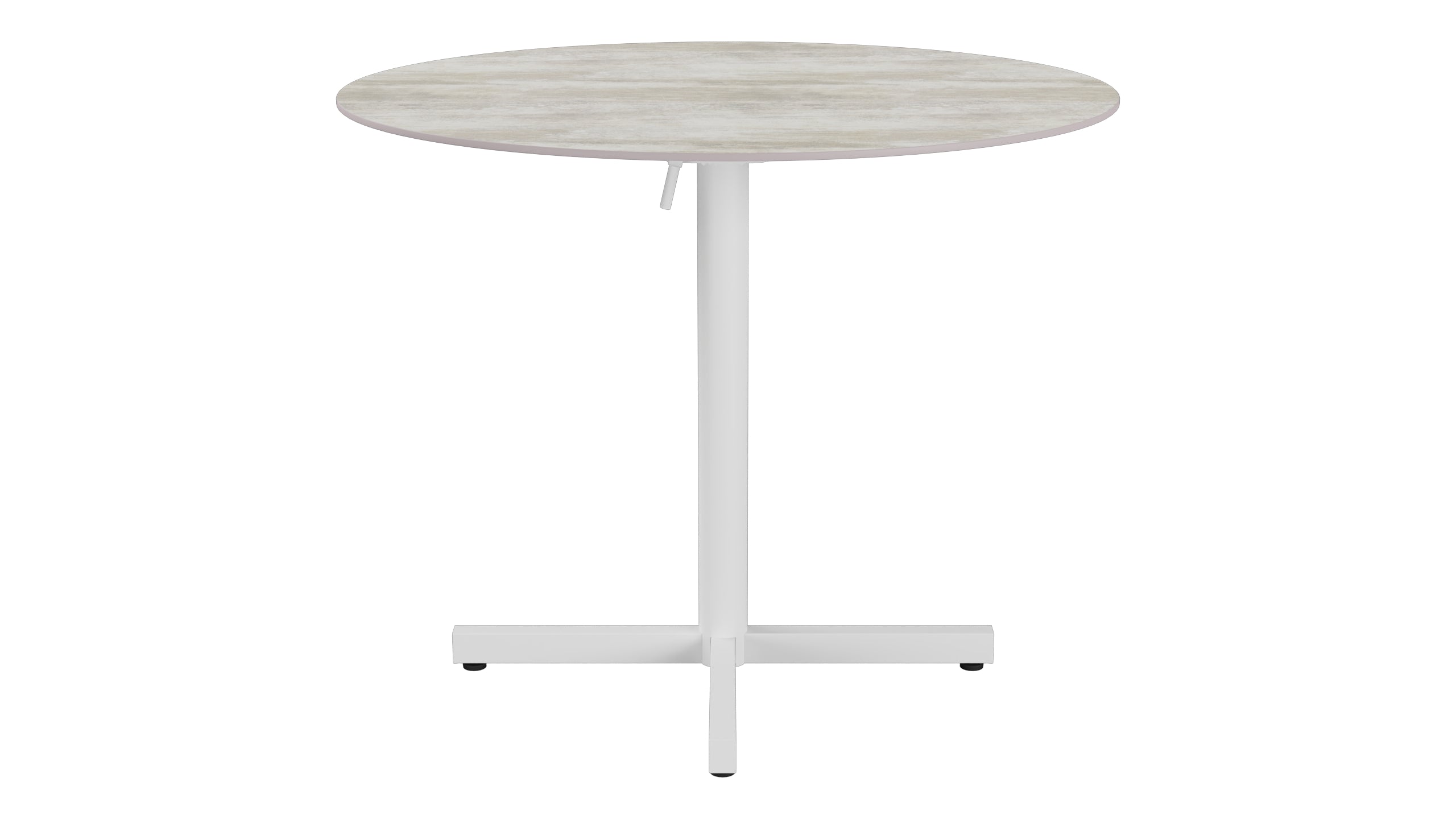 Luzern Glasfaser-Gartentisch Decor ø90 klappbar in Stromboli hell  präsentiert im Onlineshop von KAQTU Design AG. Gartentisch ist von Schaffner